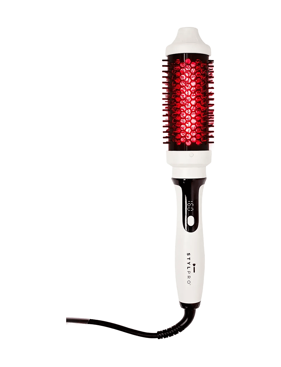 Stylpro - STYLPRO Near-Infrared Heated Hairbrush - stylingborste - white - 1