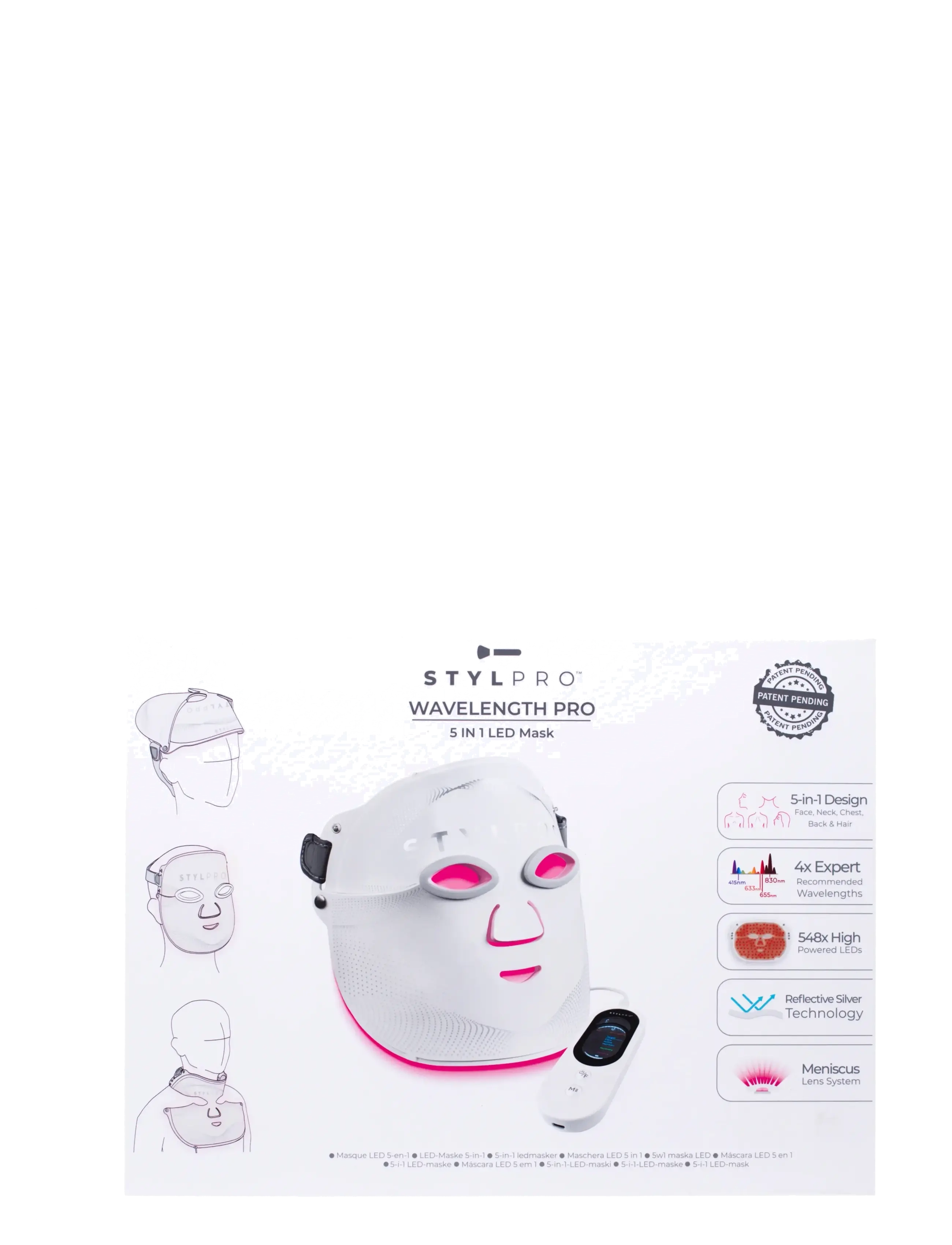 Stylpro - STYLPRO Wavelength Pro 5-in-1 LED Mask - beauty tech - white - 2