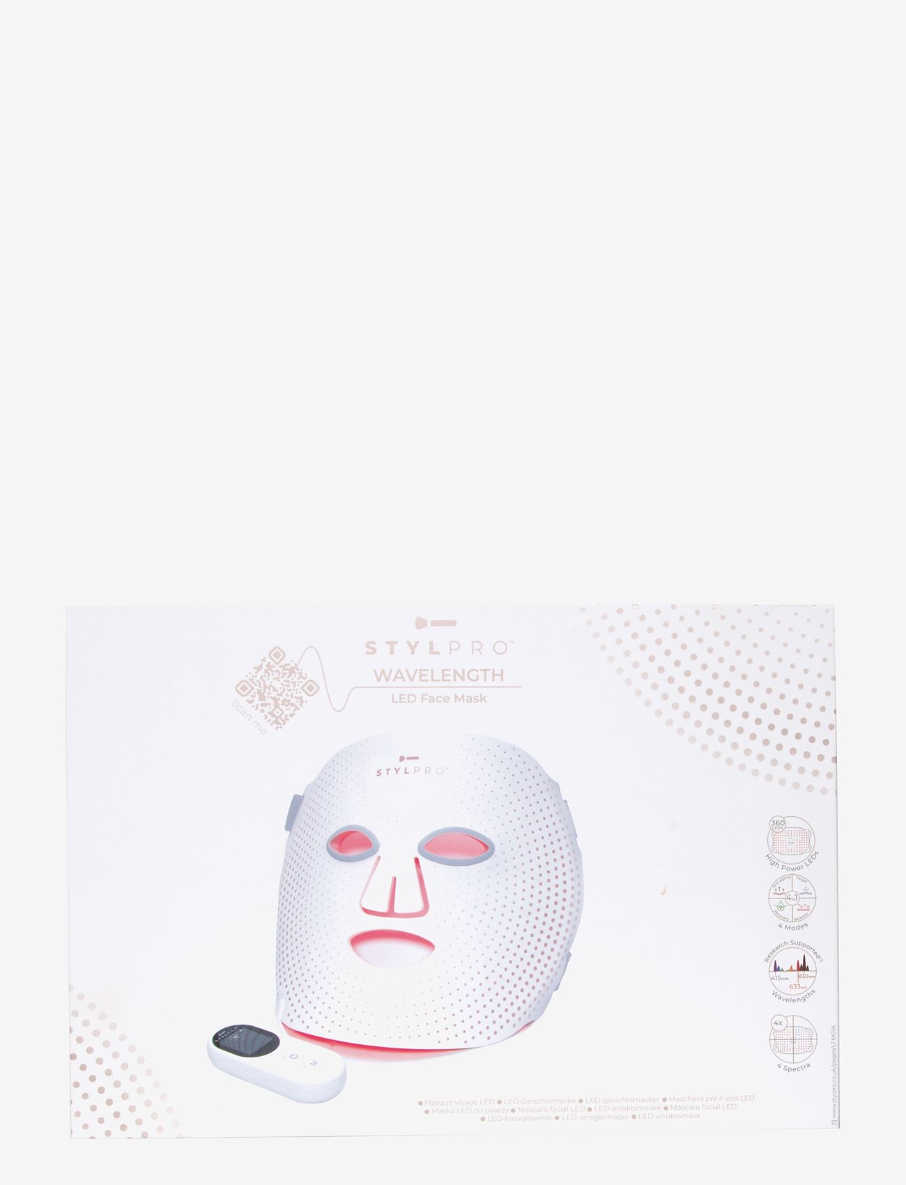 Stylpro - Stylpro LED Wavelength Mask - ansiktsmasker - white - 2