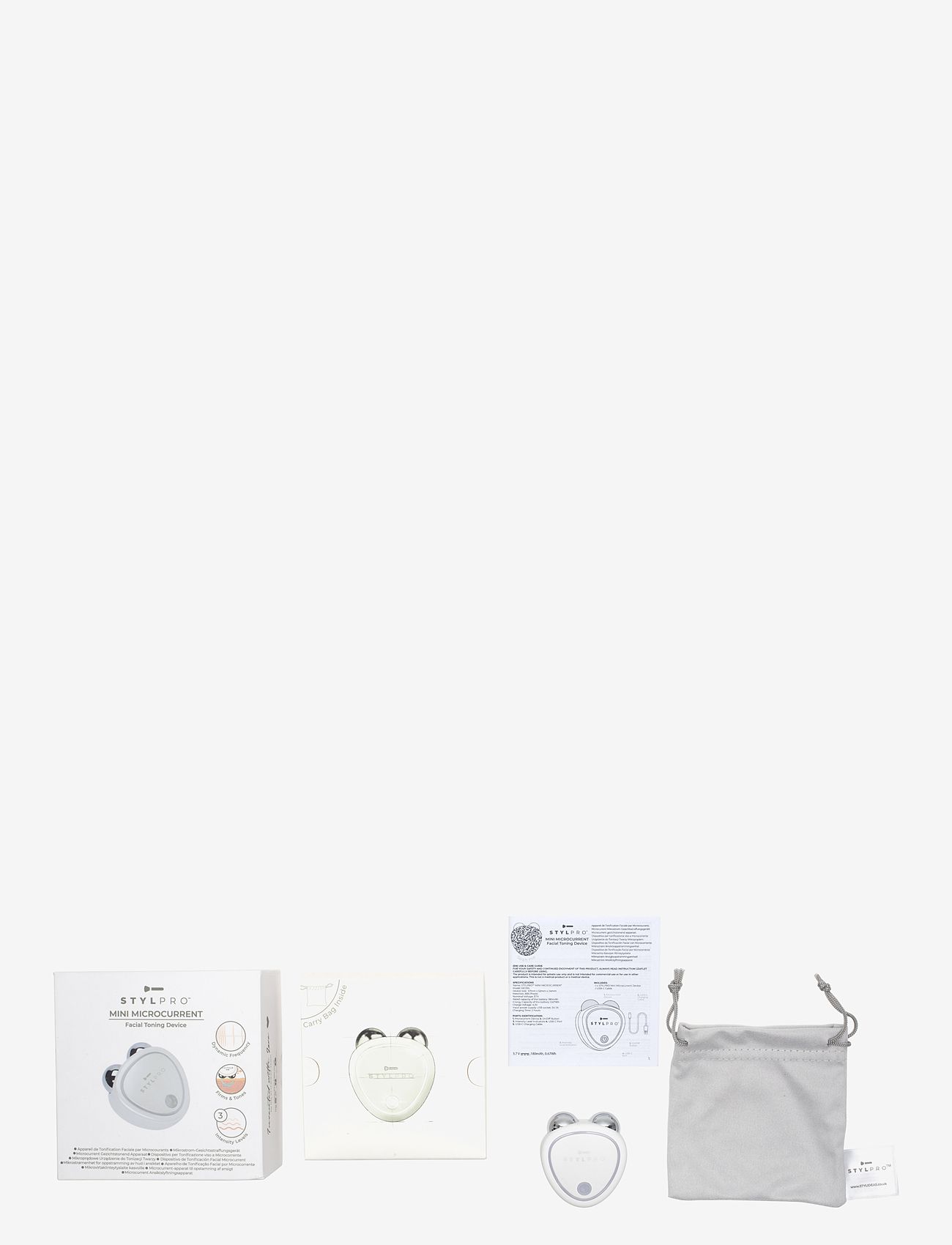 Stylpro - Stylpro Mini Microcurrent Facial Toning Device - beauty tech - white - 3