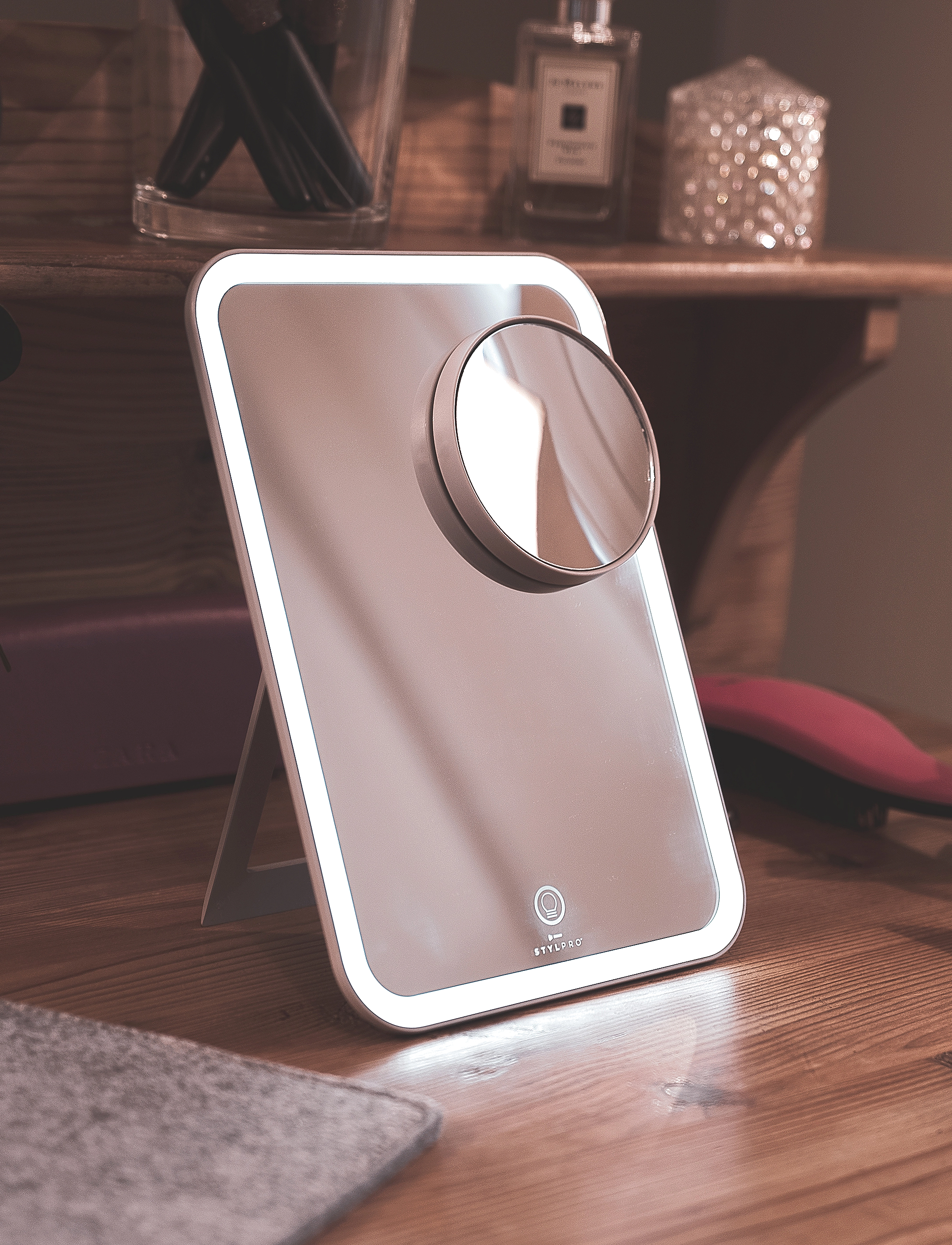 Stylpro Stylpro Glow & Go Mirror, One Size, Nude, Hudpleje > Skønhedsteknologi, Dame