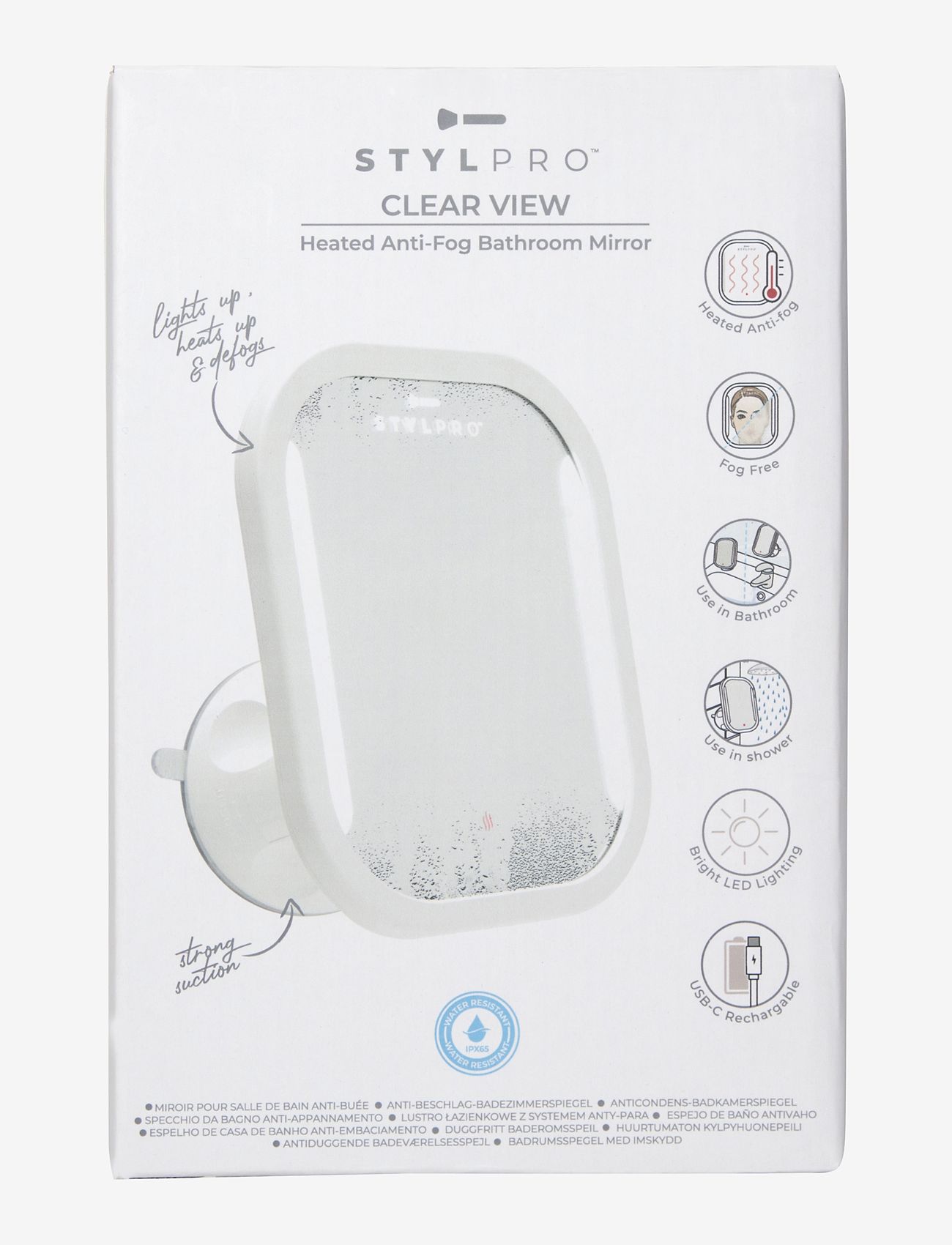 Stylpro - Stylpro AntiFog Bathroom Mirror - kylpyhuonepeilit - white - 1