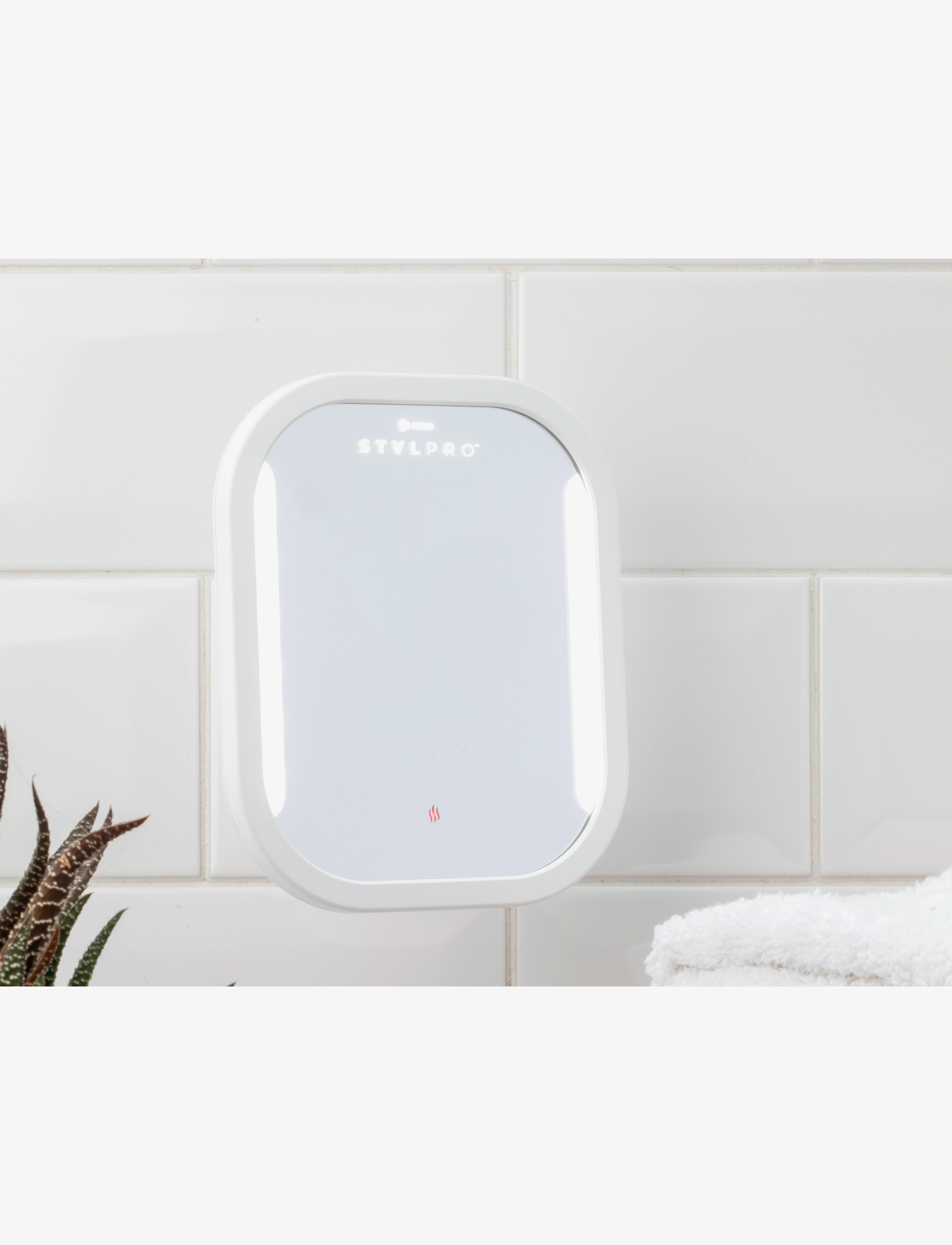 Stylpro - Stylpro AntiFog Bathroom Mirror - vannas istabas spoguļi - white - 3