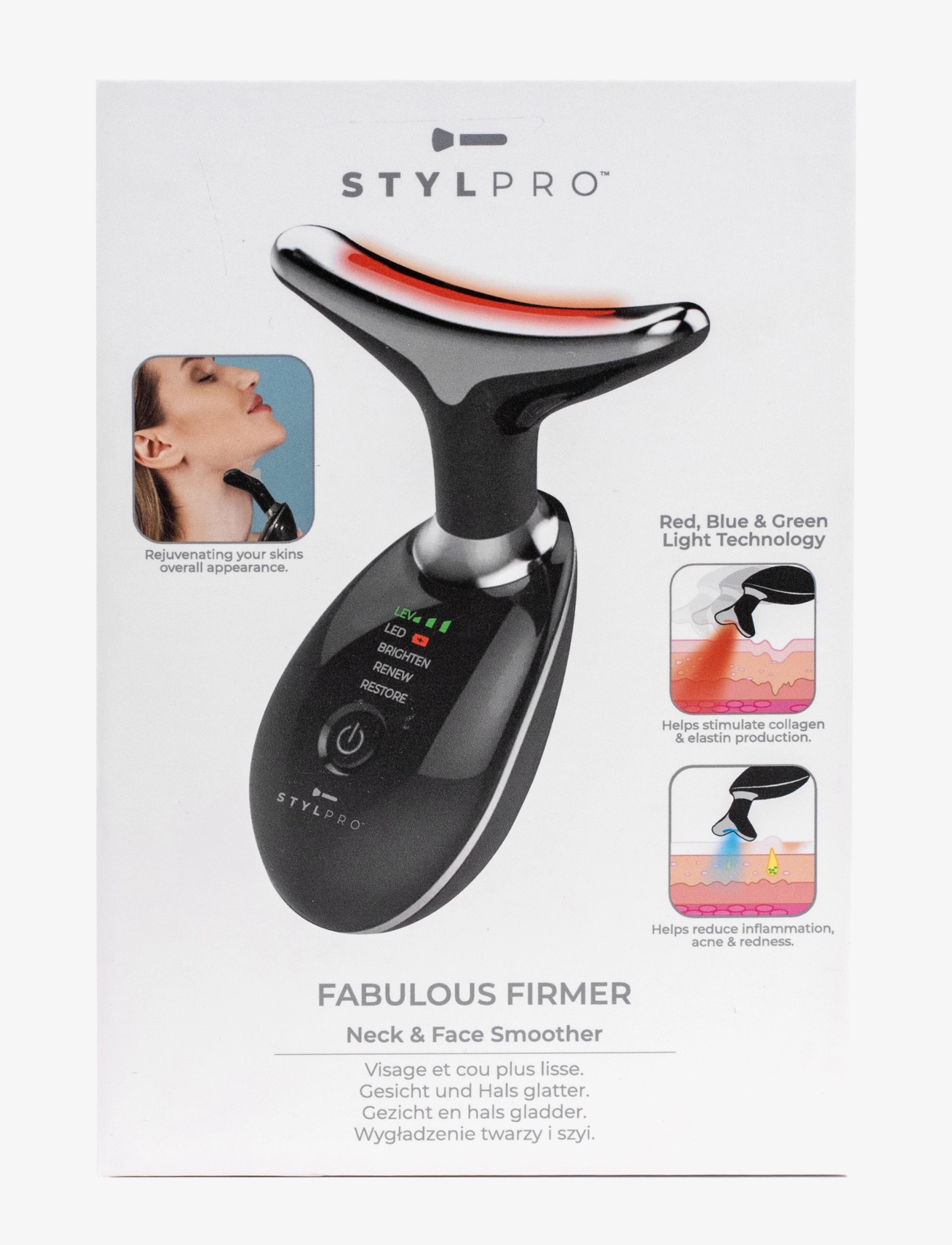 Stylpro - Stylpro Fabulous Firmer Neck & Face Smoother - black - 2