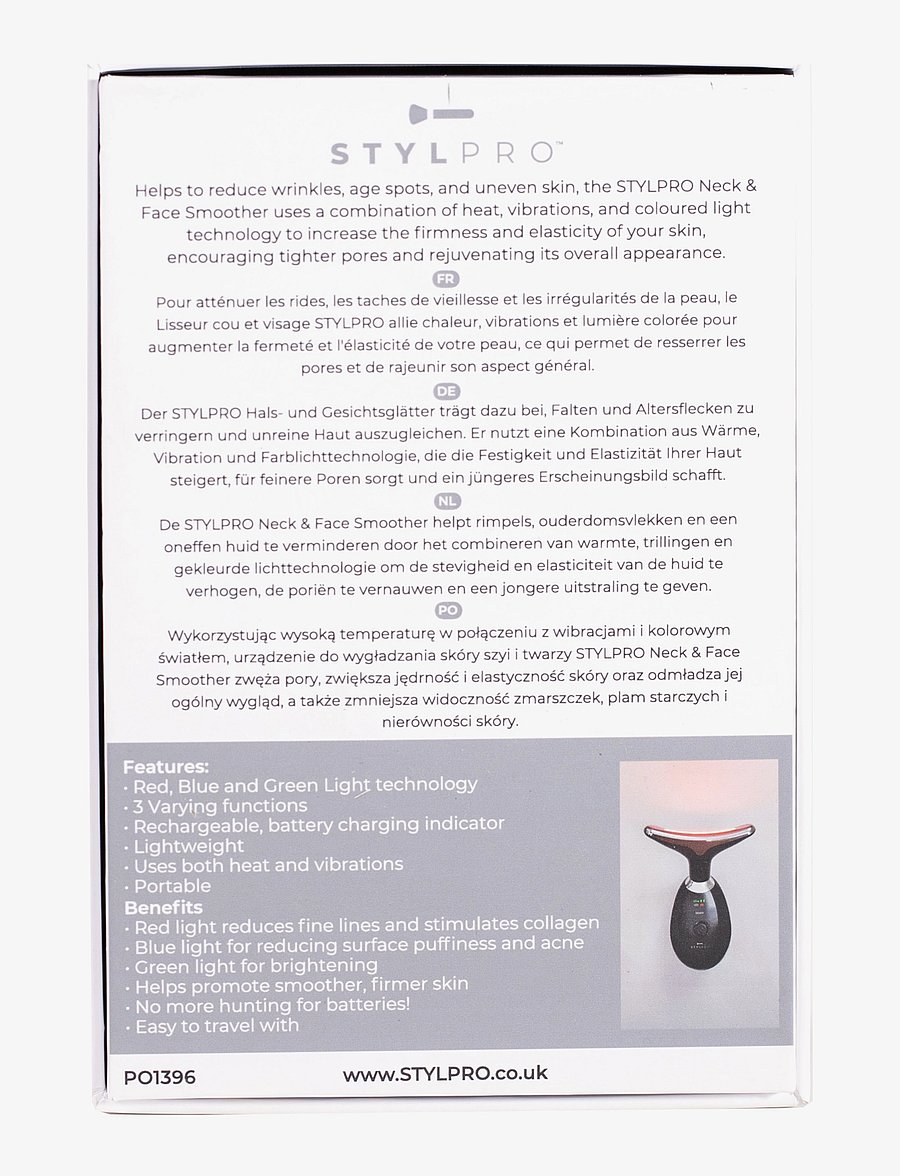 Stylpro - Stylpro Fabulous Firmer Neck & Face Smoother - ilu seadmed - black - 3