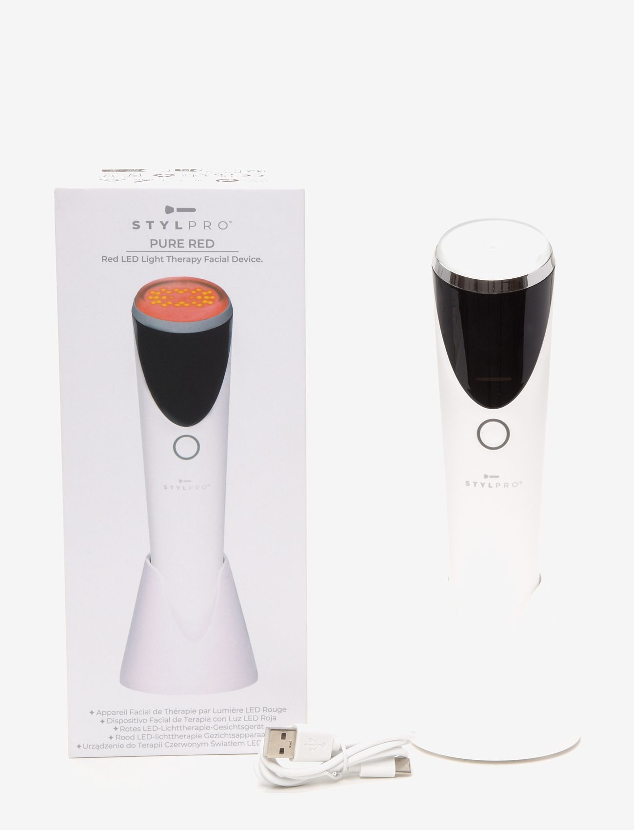 Stylpro - Stylpro Pure Red LED Light Therapy Facial Device - beauty tech - white - 1