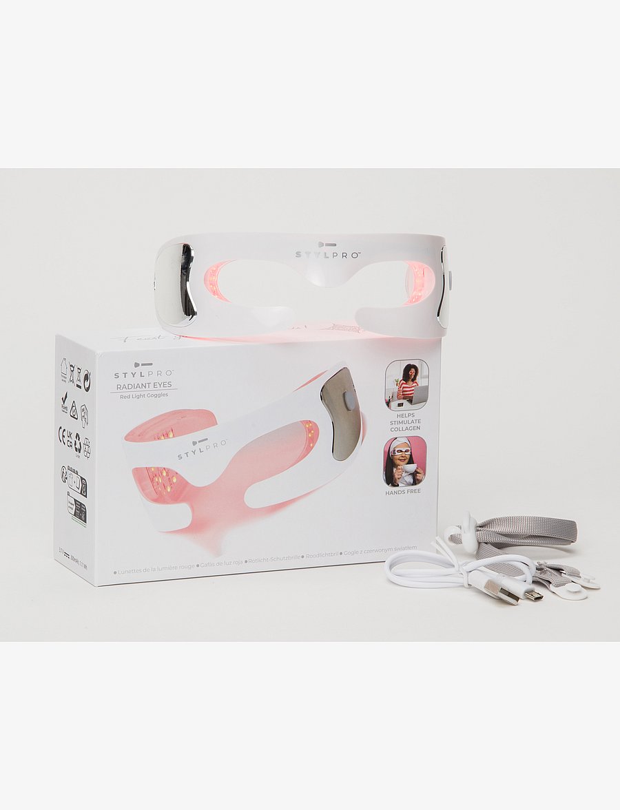 Stylpro - Stylpro Radient Eyes Red LED Goggles - ilu seadmed - white - 2
