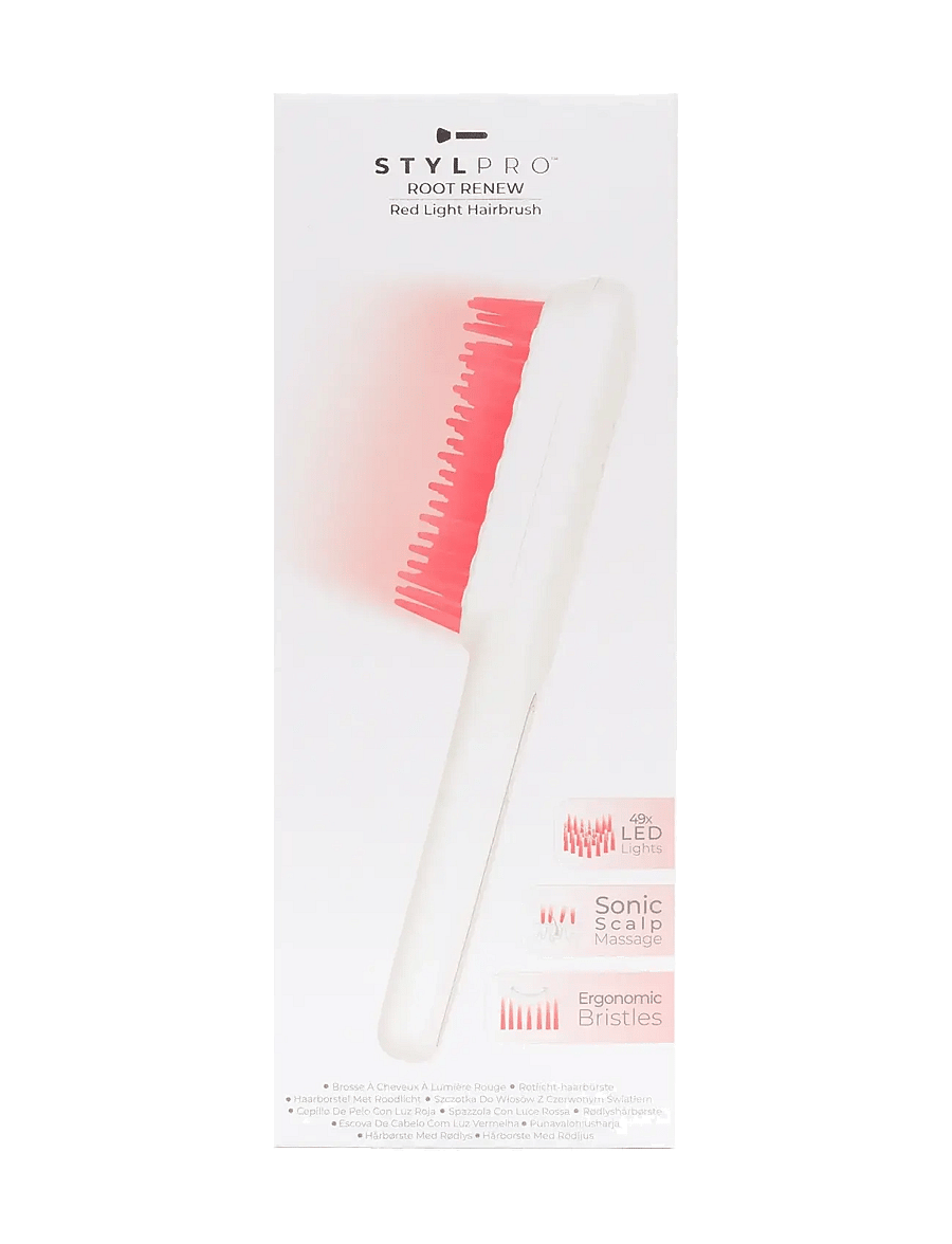Stylpro - STYLPRO Re-Growth Red Light Hair Brush - föönharjad - white - 1