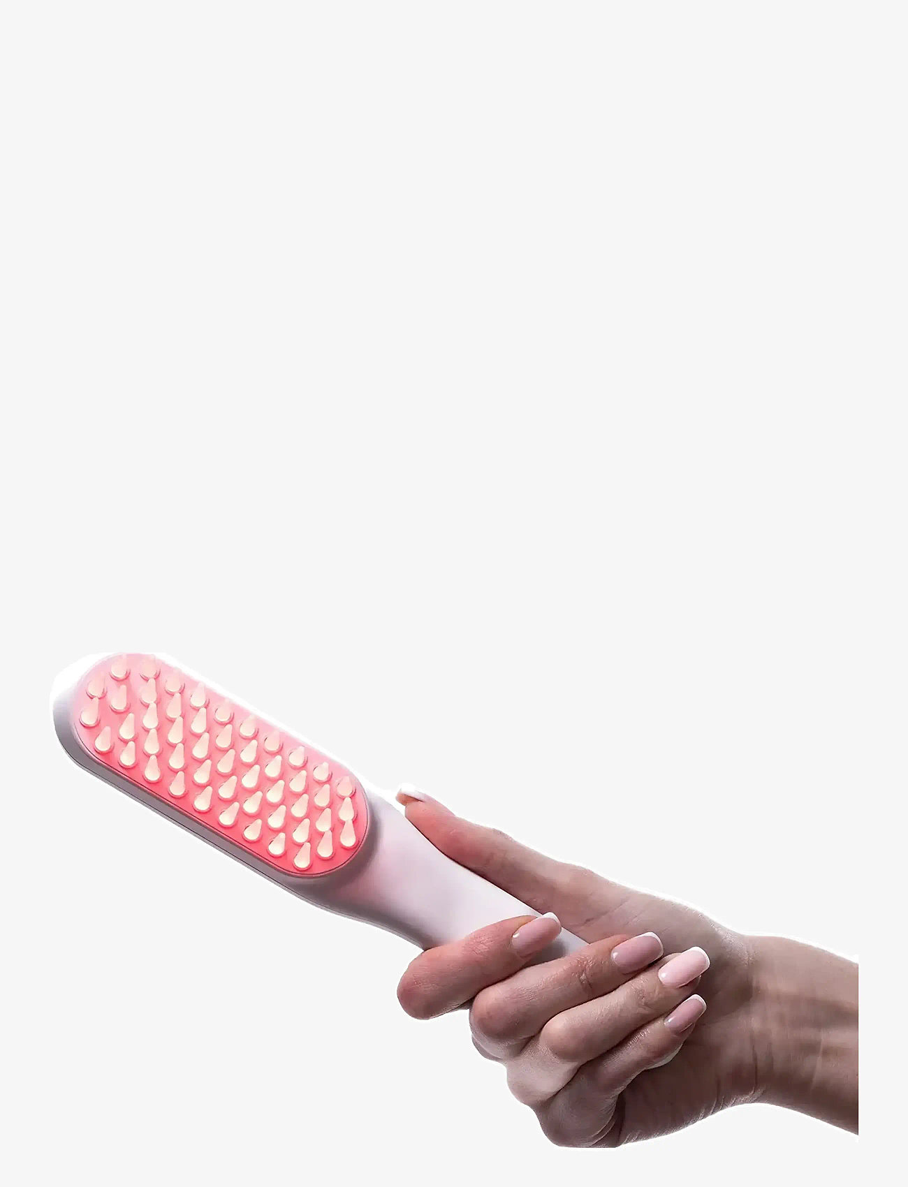 Stylpro - STYLPRO Re-Growth Red Light Hair Brush - värmeborste - white - 5
