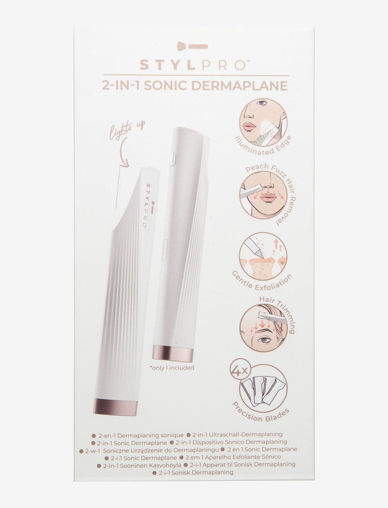 Stylpro - Stylpro Sonic Dermaplane - rakning - white - 1
