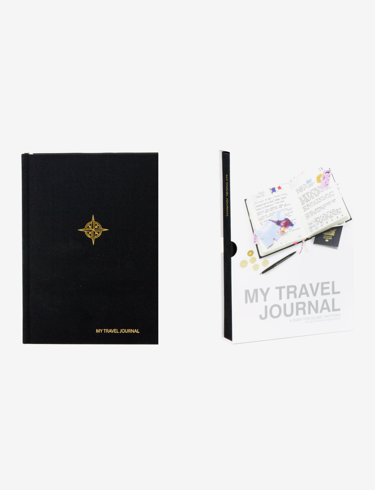 Suck UK - MY TRAVEL JOURNAL BLACK - black - 0