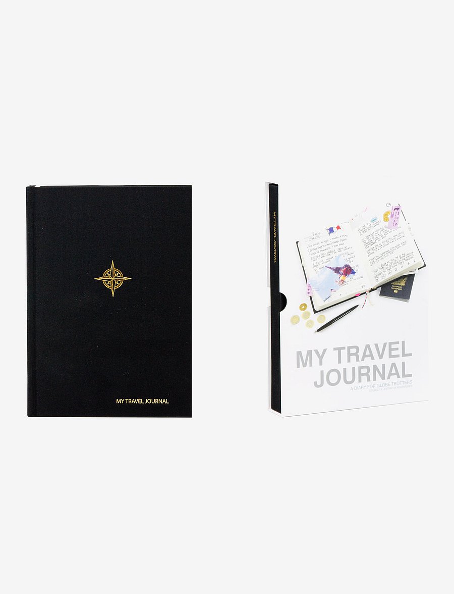 Suck UK - MY TRAVEL JOURNAL BLACK - black - 0
