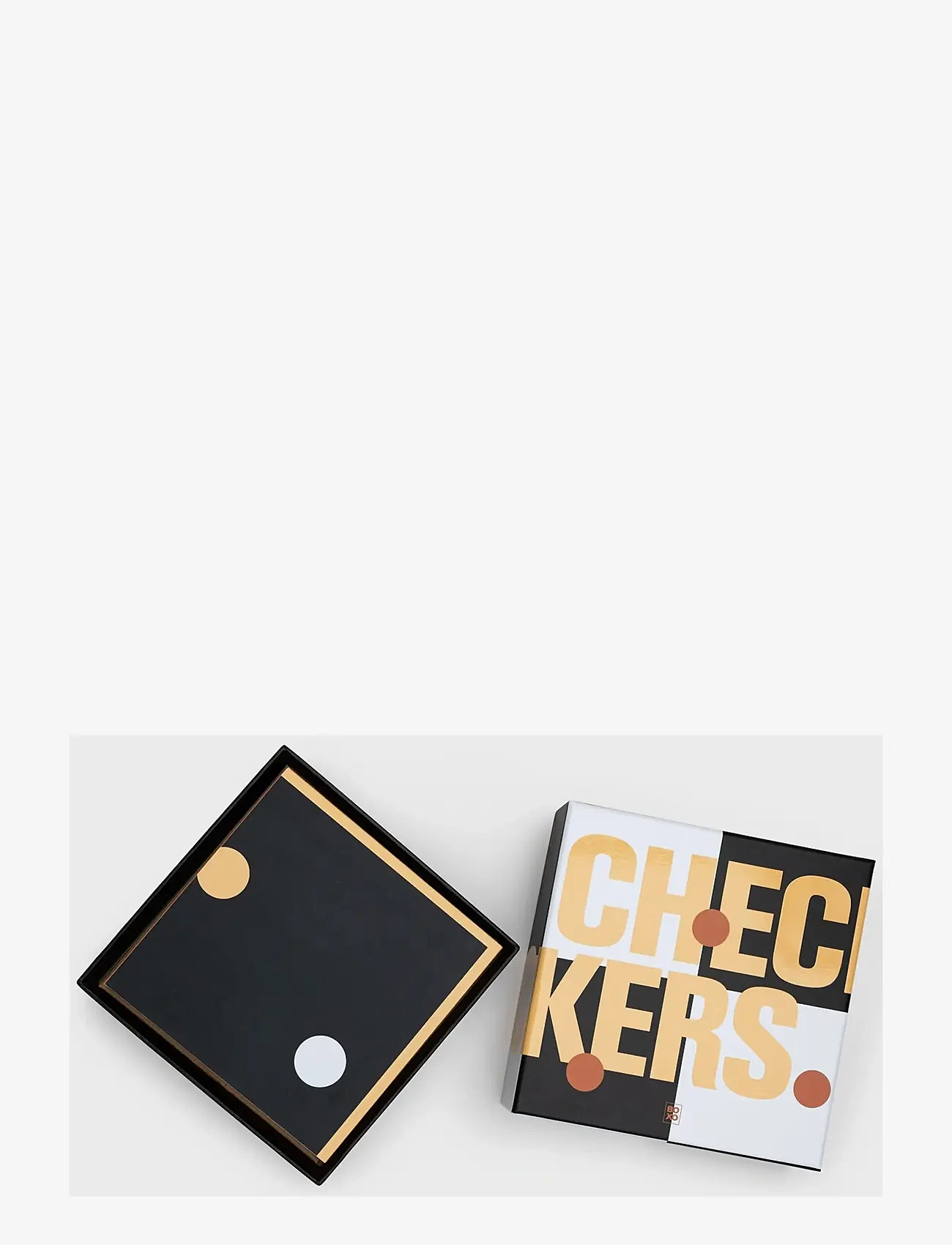 Suck UK - BOXO CHECKERS SET - brettspiele - black - 2