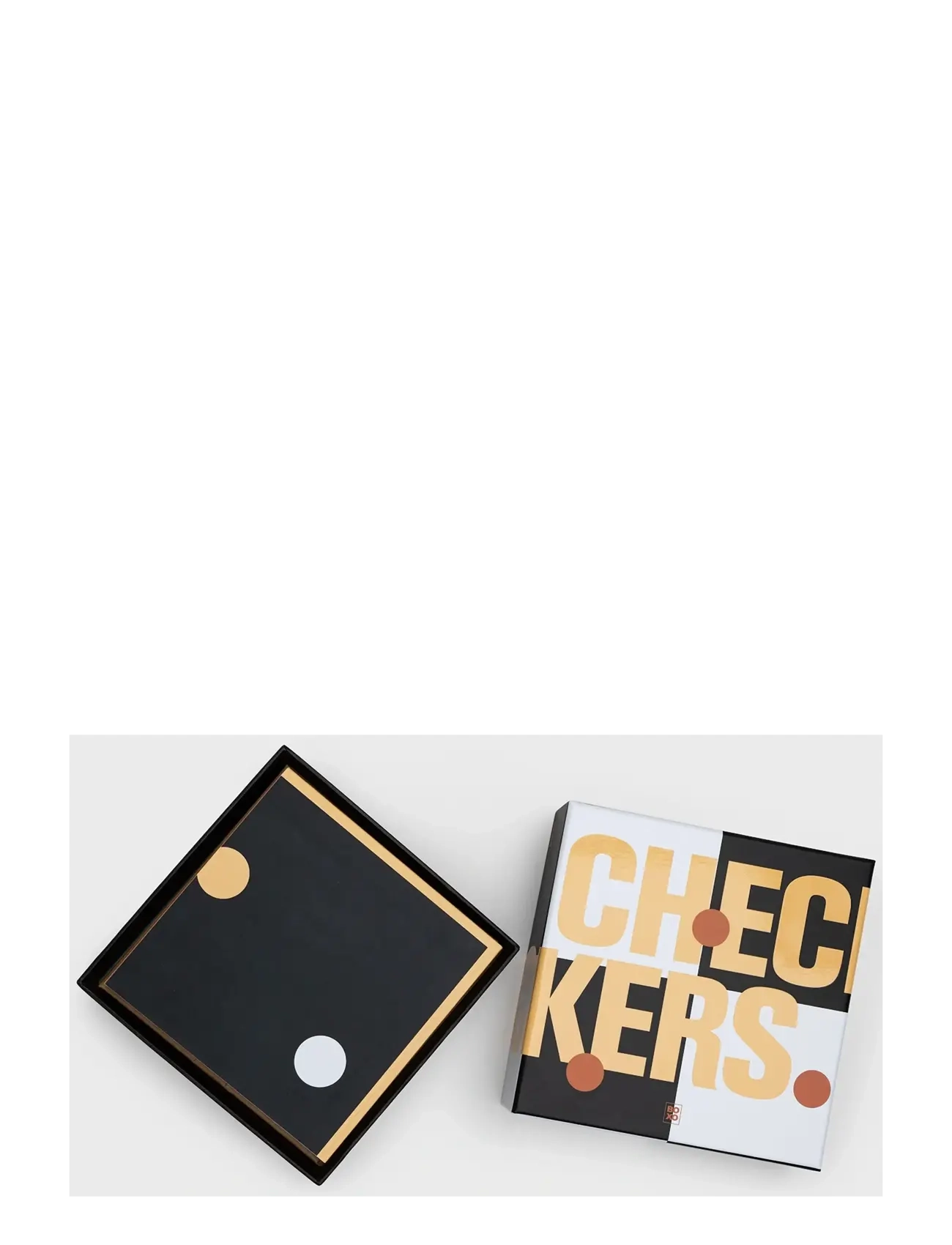 Suck UK - BOXO CHECKERS SET - brettspiele - black - 2