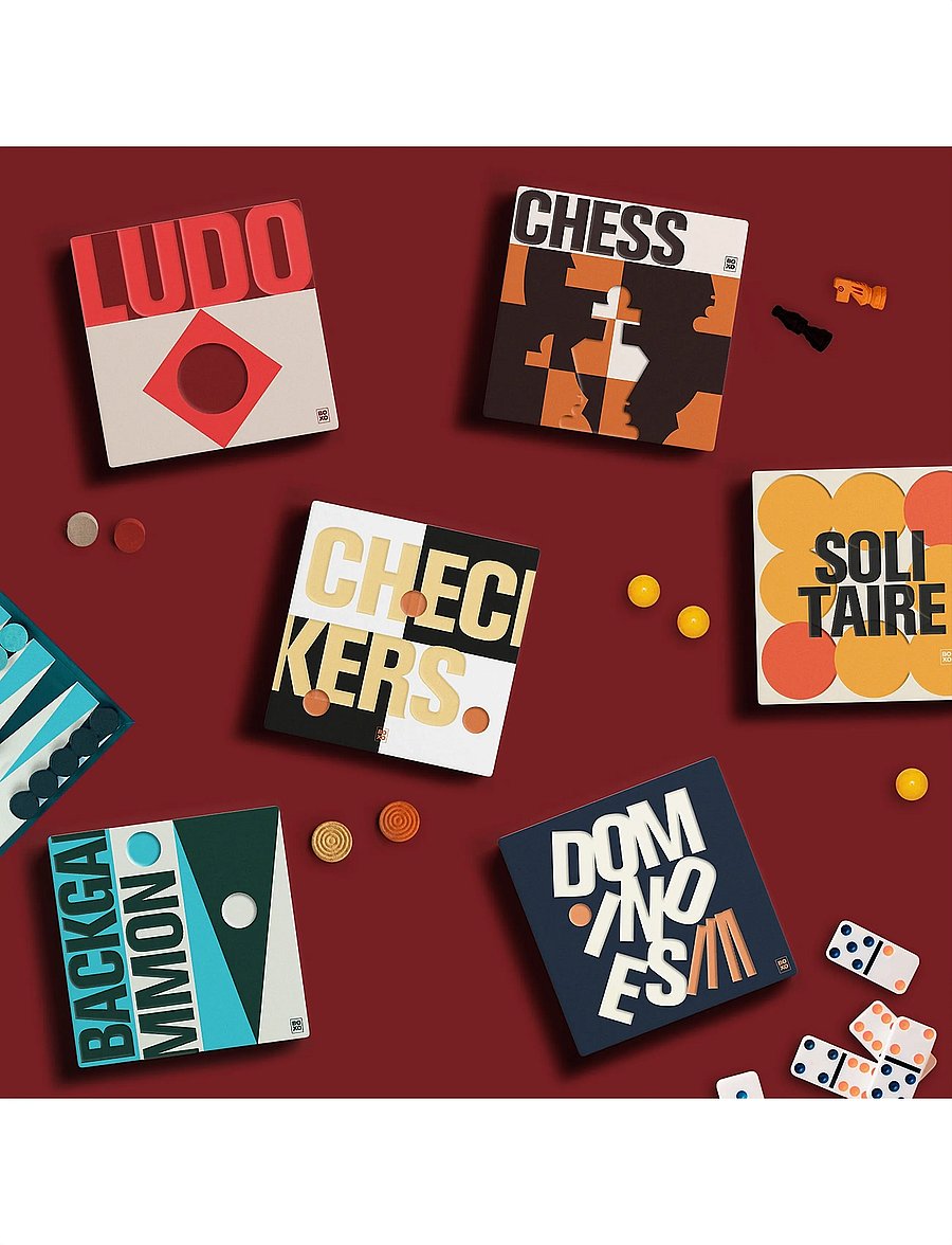 Suck UK - BOXO CHECKERS SET - lauamängud - black - 0