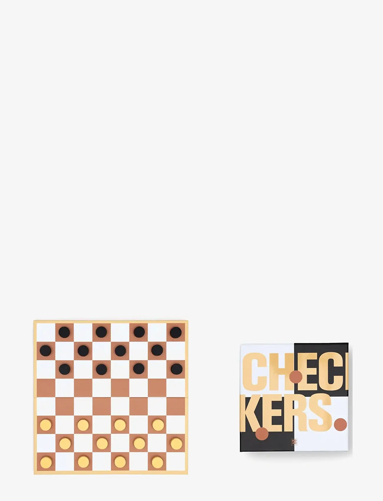 Suck UK - BOXO CHECKERS SET - brettspiele - black - 4