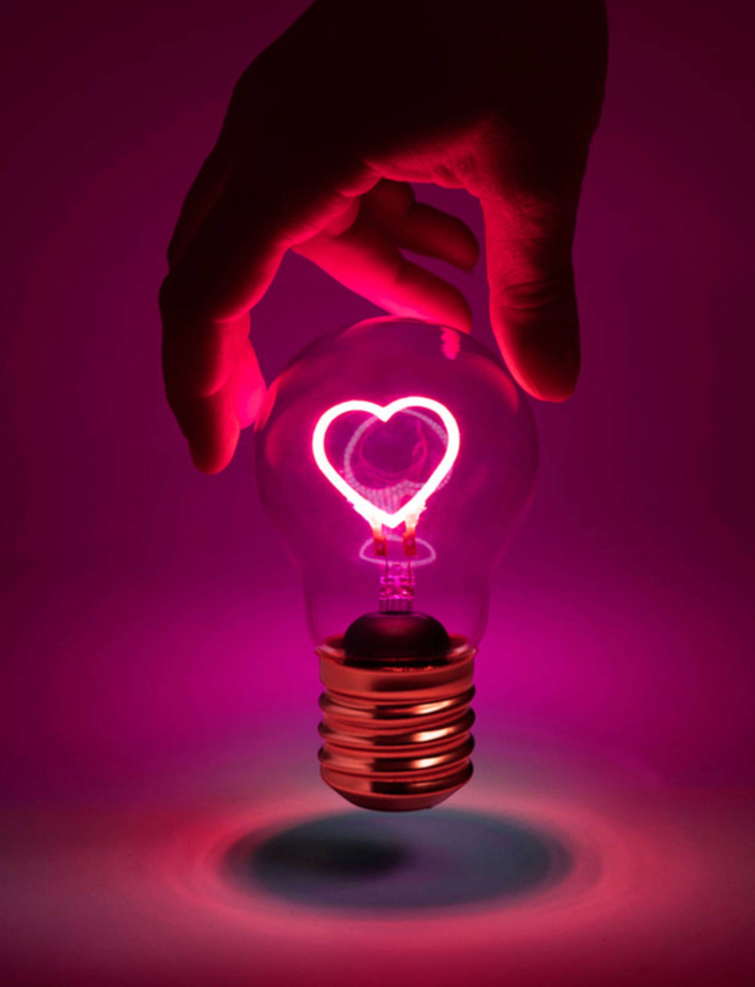 Suck UK - Cordless Heart Lightbulb - bordlamper - multi - 5