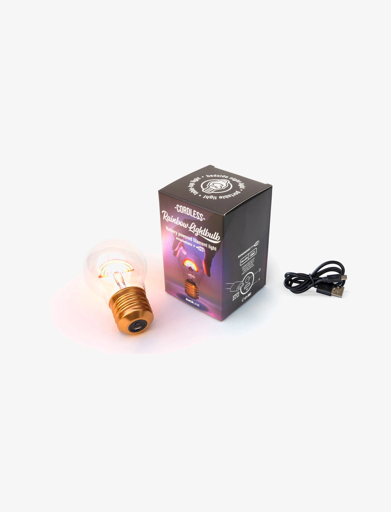 SUCK UK Regenbogen Lampa Patterned - One Sizex6.5 - Unisex