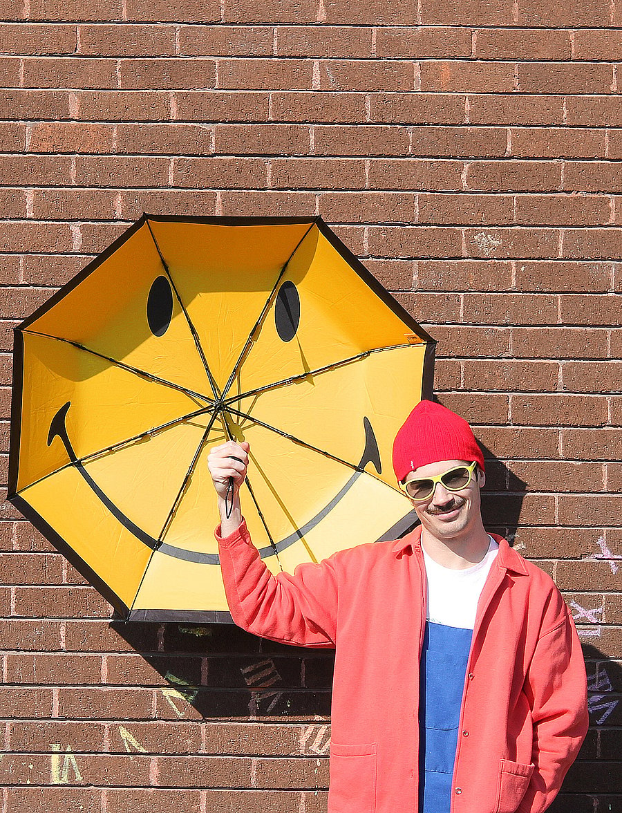 Suck UK - Smiley Umbrella - alltags-style - black - 2