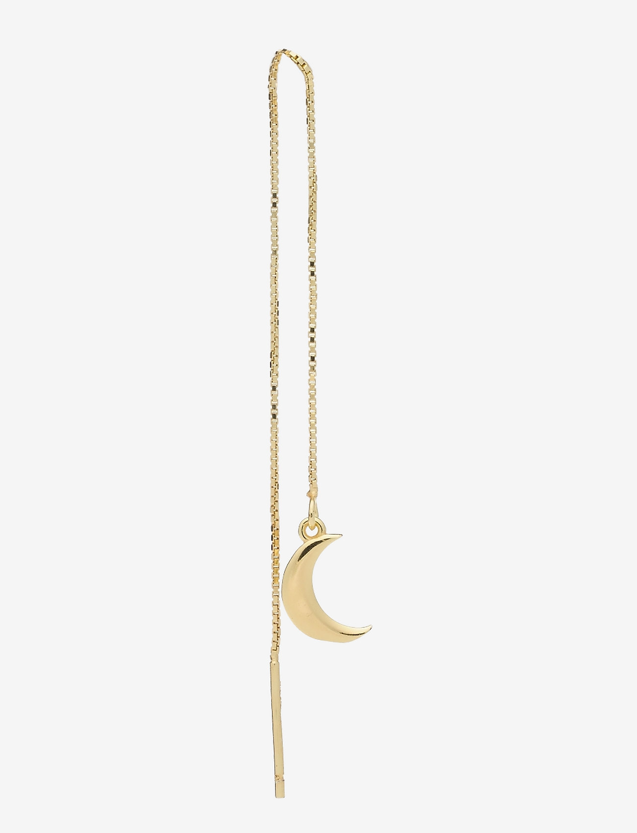 Moon long earrings gold