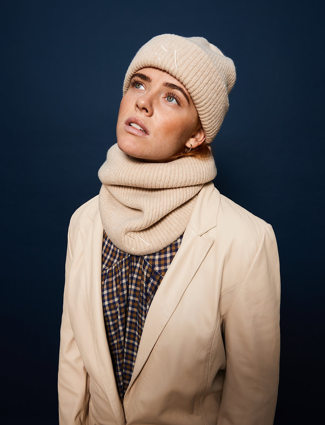 SUI AVA - Signe Beanie - huer - creme - 0