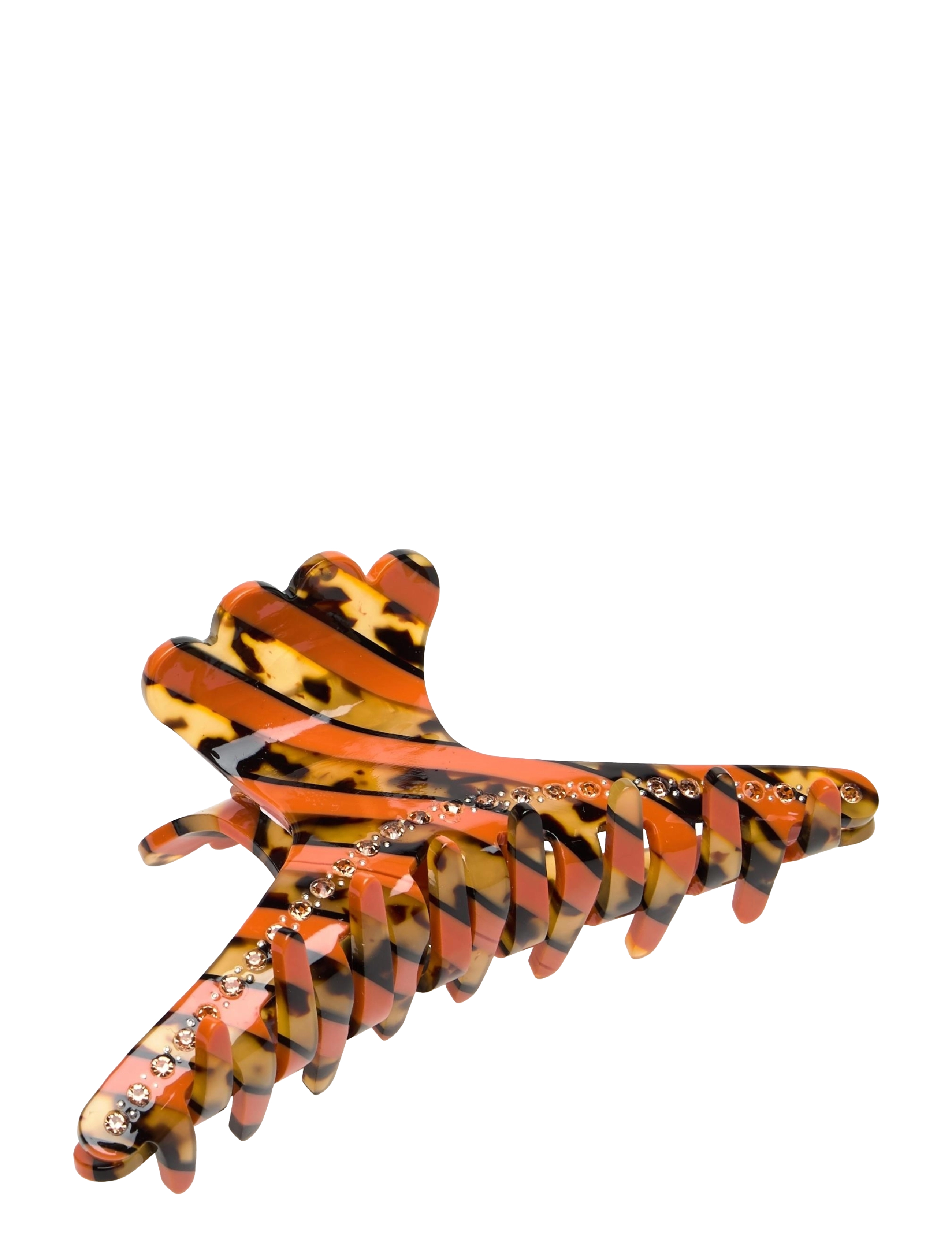 SUI AVA - Helen Stripe Clip Biggest - orange peel - 1