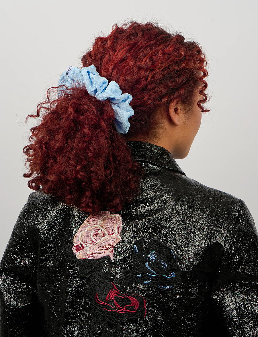 SUI AVA - Ea Zig-Zag Scrunchie - haargummis & haarbänder - sky blue - 0