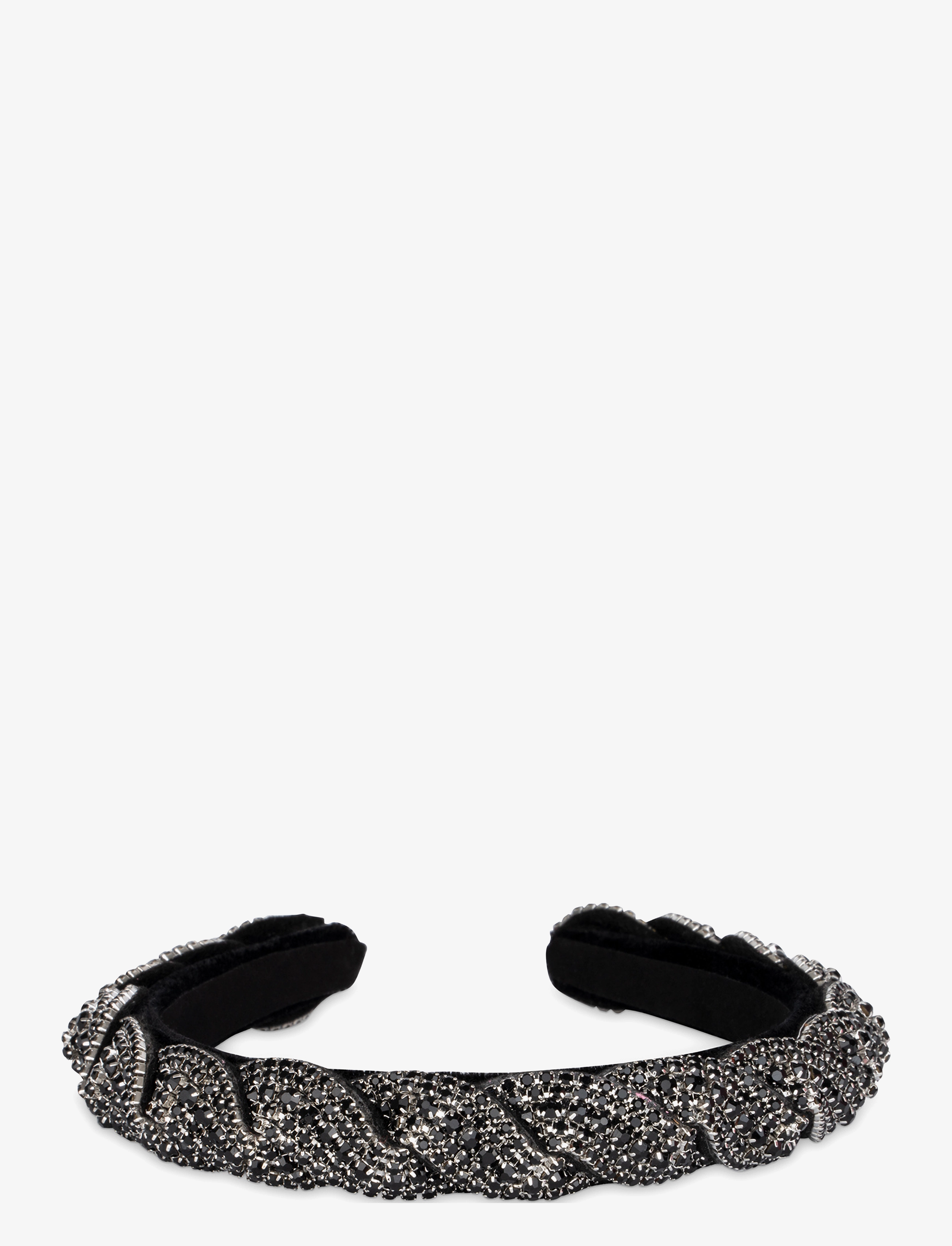 SUI AVA Sarah Crystal Headband, Kvinder, Krystal Hårbøjle, Sort, Str: ONE SIZE