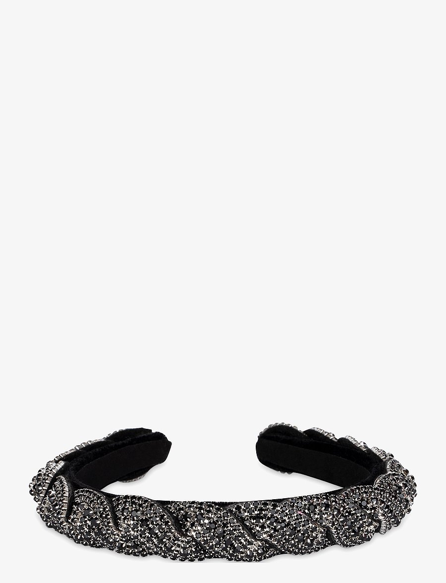 SUI AVA - Sarah Crystal Headband - peavõrud - obsidian black - 0