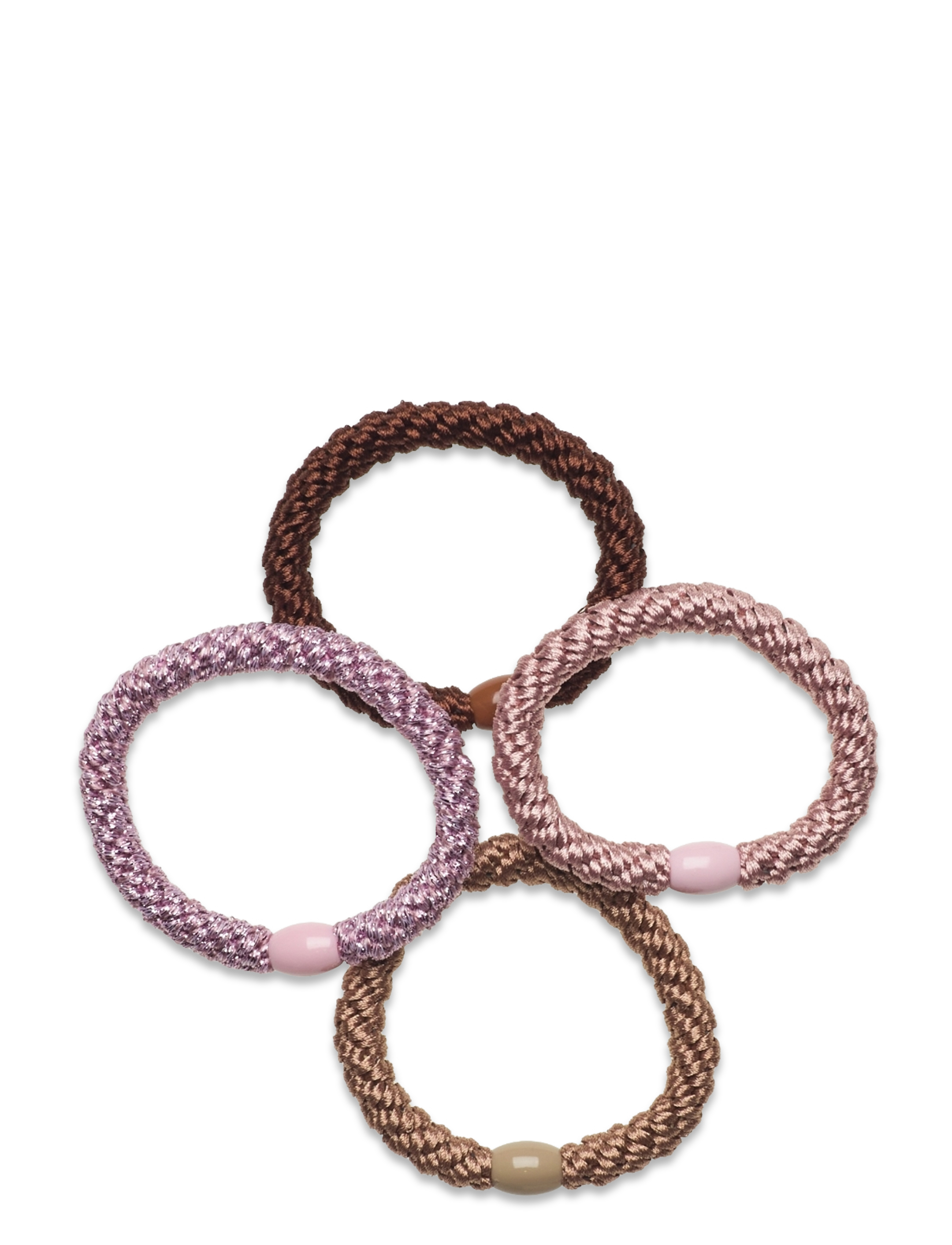 SUI AVA 4-pack Basic Essentials Elastics - Hårpynt - ROSA ENERGY / pink/rose
