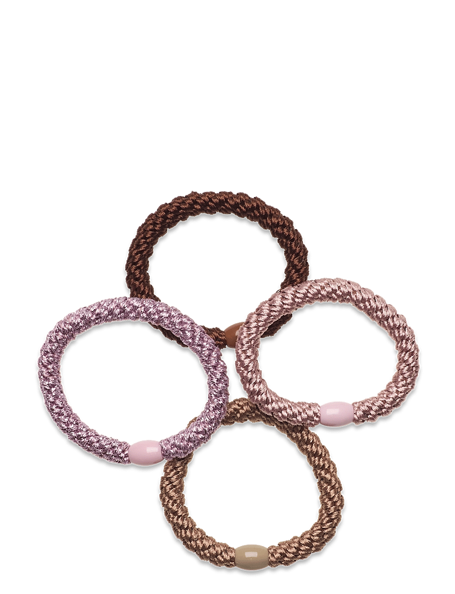 SUI AVA - 4-pack Basic Essentials Elastics - hårsnoddar och hårband - rosa energy - 0