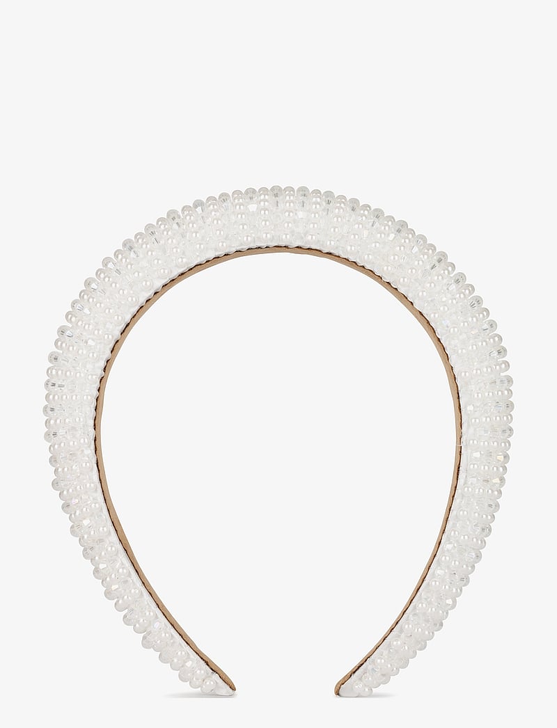 SUI AVA - Mixed Pearl Headband - hårband & diadem - white - 0