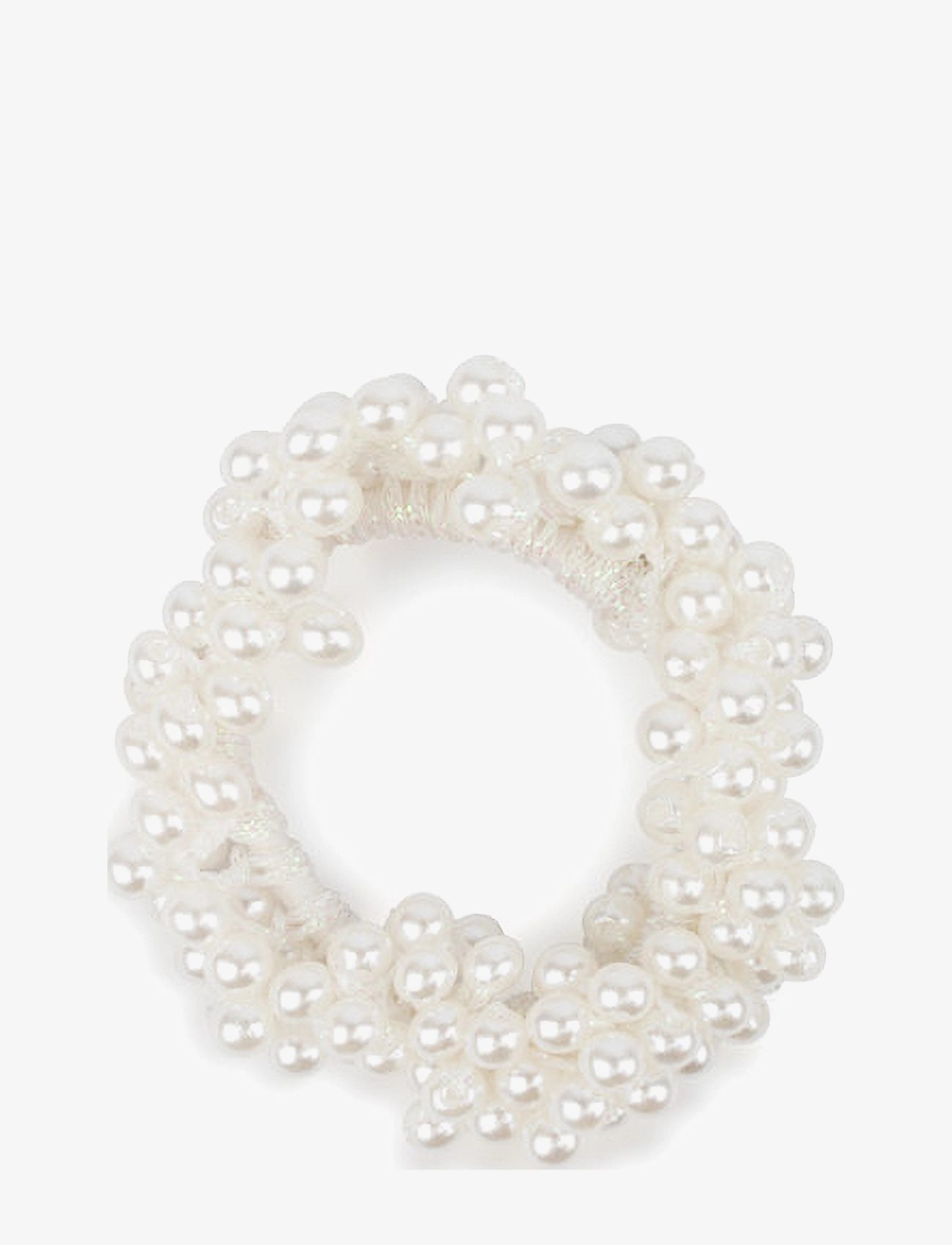 SUI AVA Classic Pearl Elastic - Scrunchies - WHITE / white