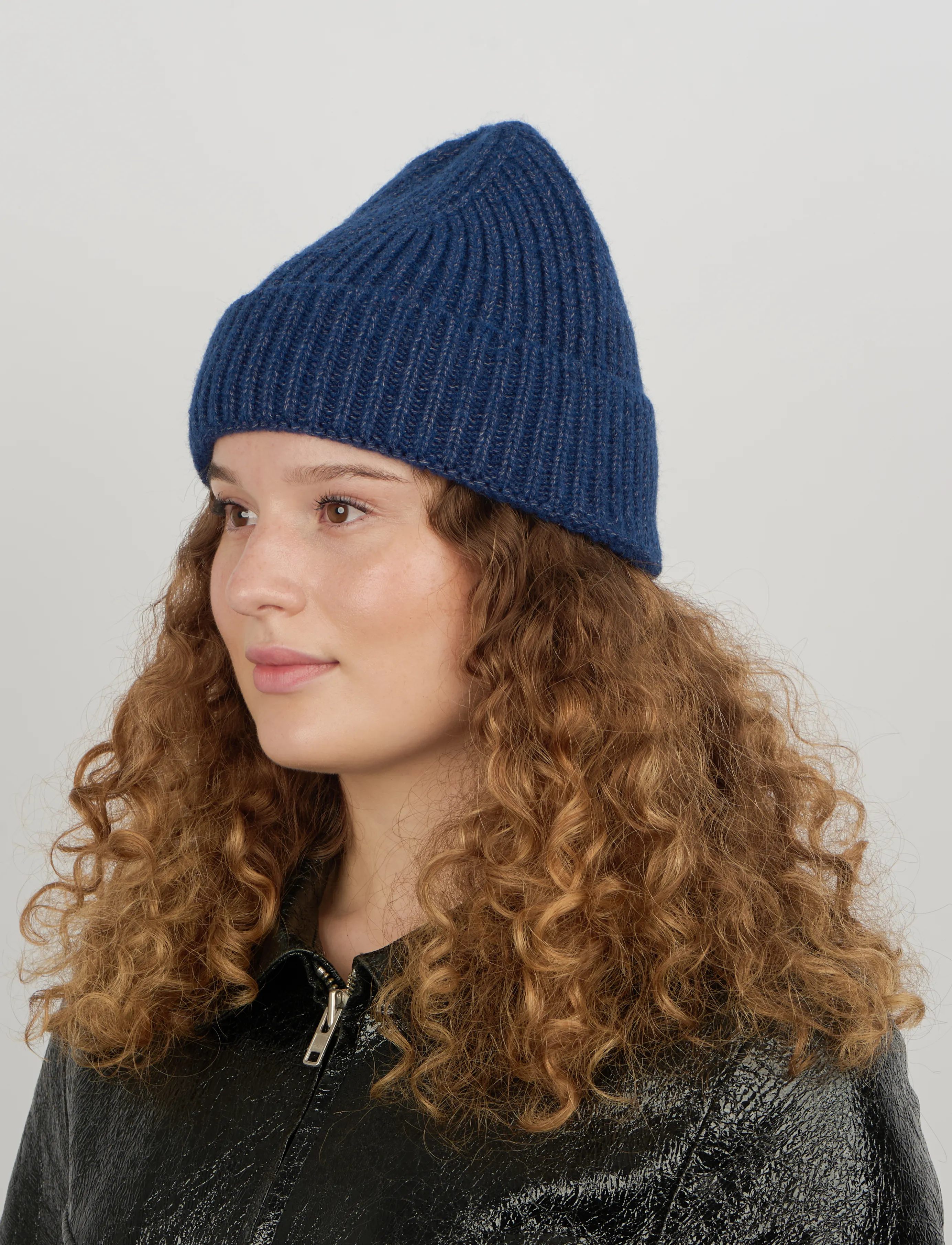 SUI AVA Nico Beanie, Kvinder, Strikket Hue, Navy, Str: ONE SIZE