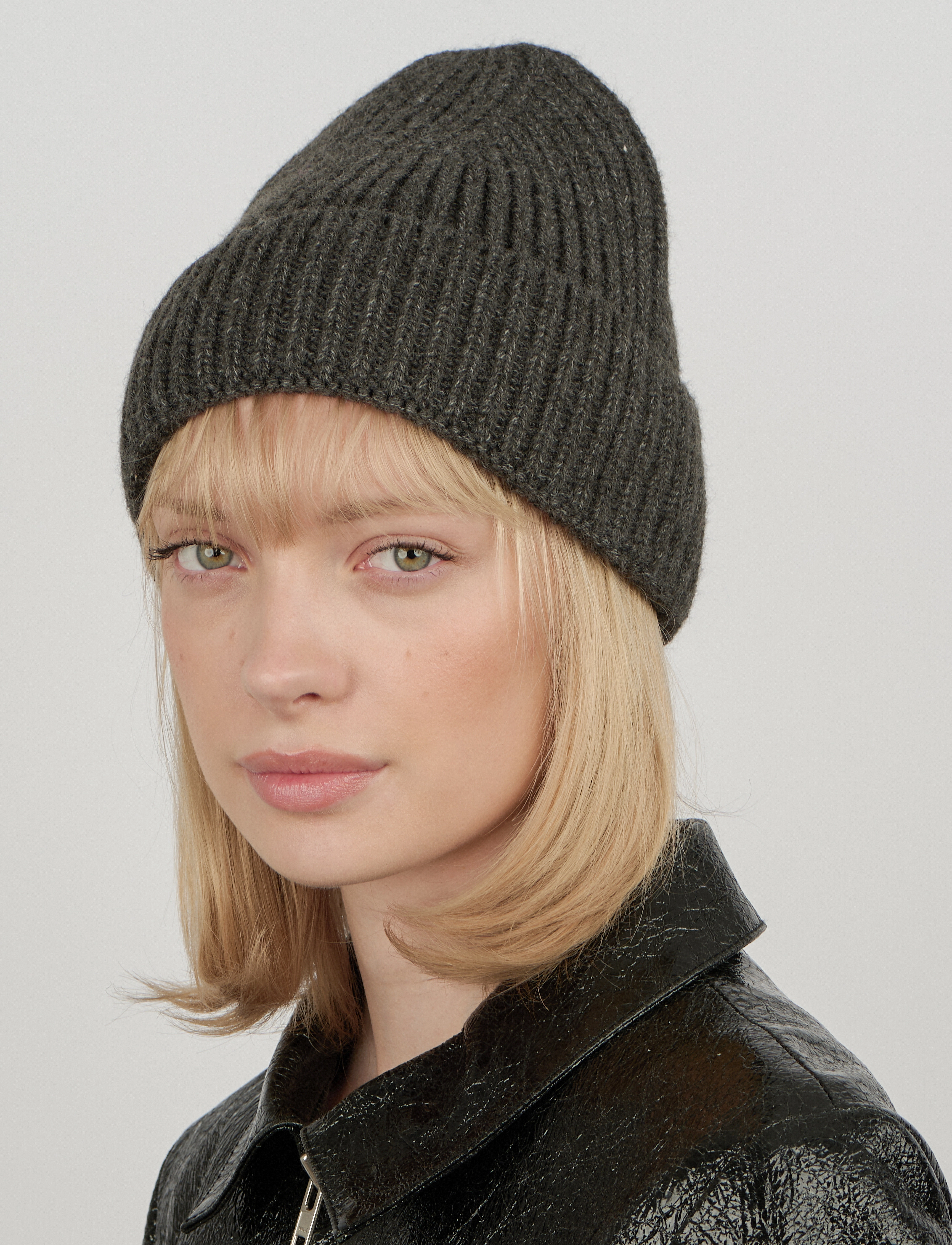 SUI AVA Nico Beanie, One Size, Headwear, Grau - Beanies, Frauen
