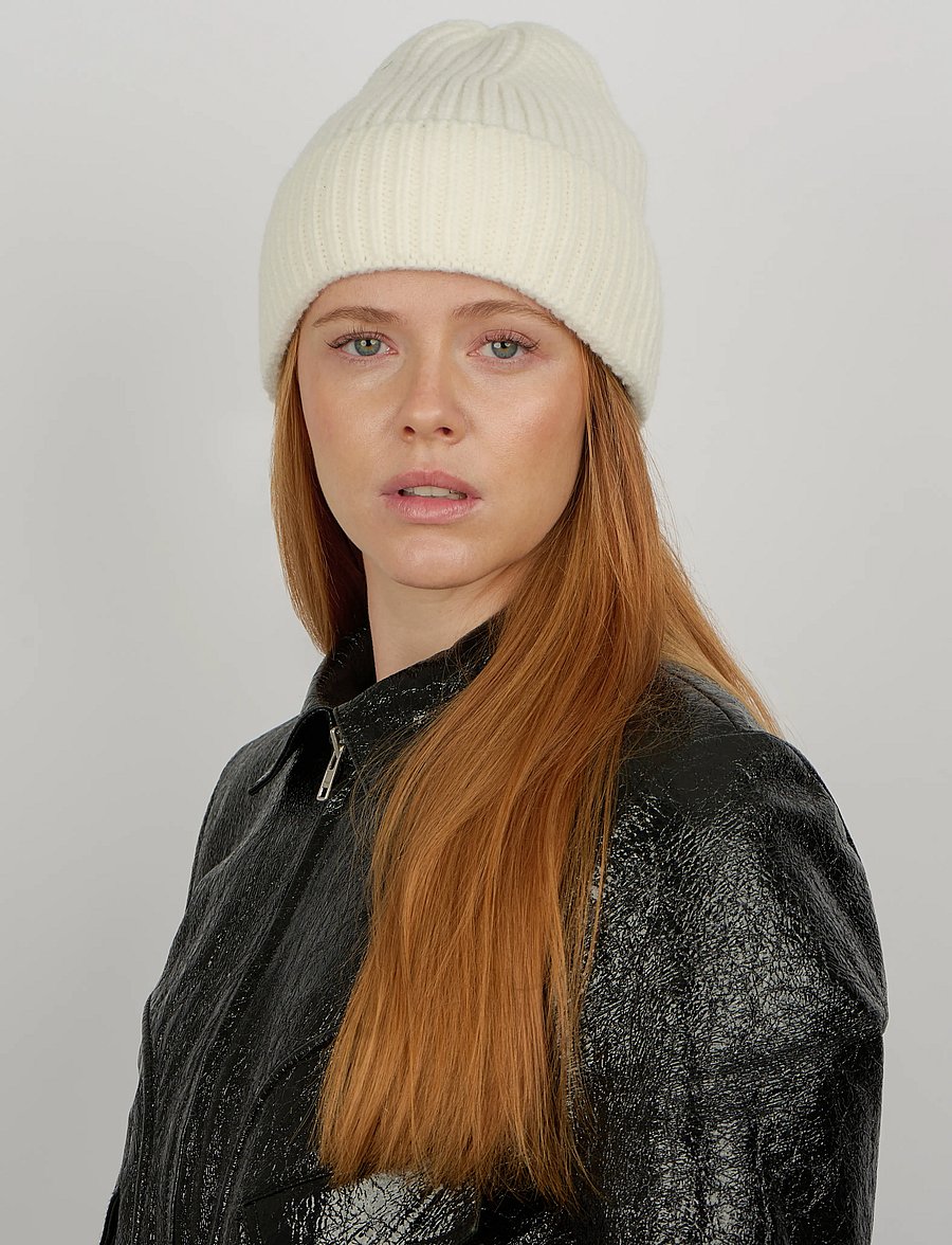 SUI AVA - Nico Beanie - mössor - white - 0