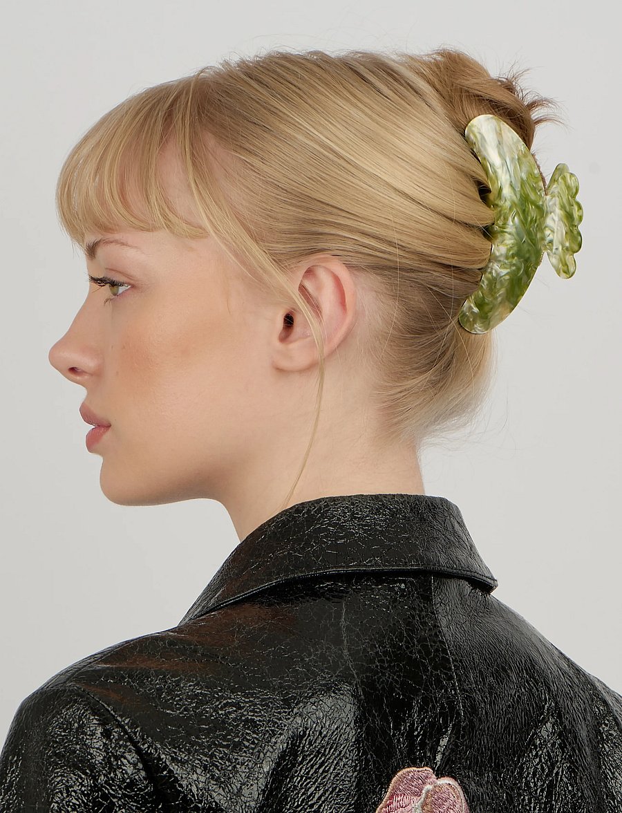 SUI AVA - Helle Matcha Big - haarkrallen - cool matcha - 0