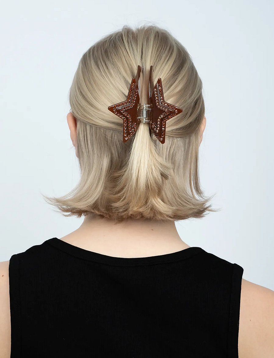 SUI AVA - Stacy Star Big - haarspangen - brown - 0