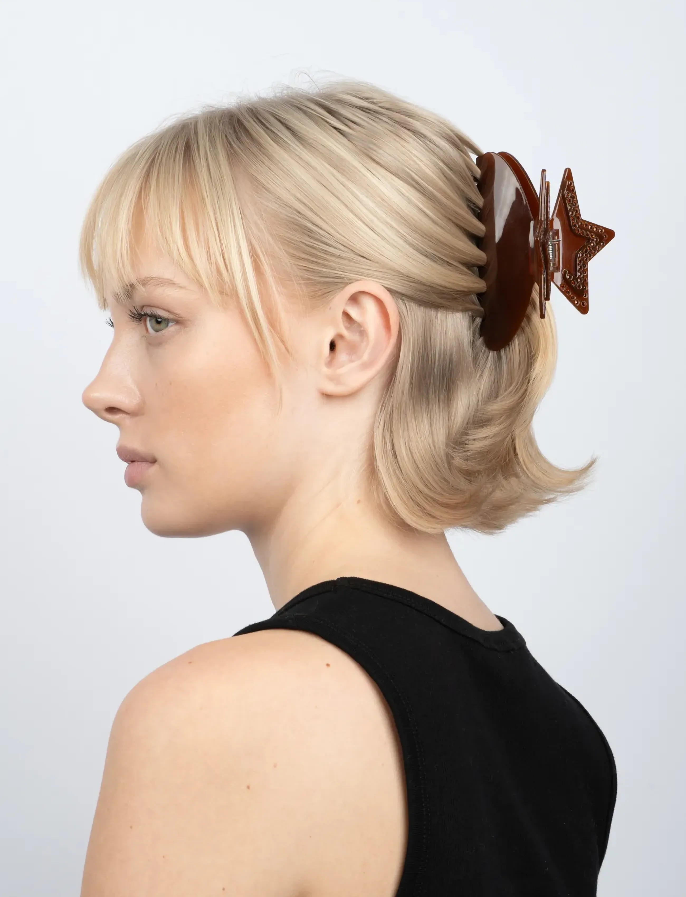 SUI AVA - Stacy Star Big - haarspangen - brown - 2