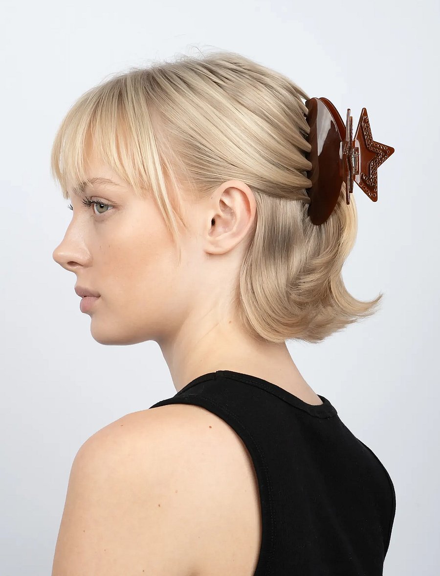 SUI AVA - Stacy Star Big - haarspangen - brown - 2