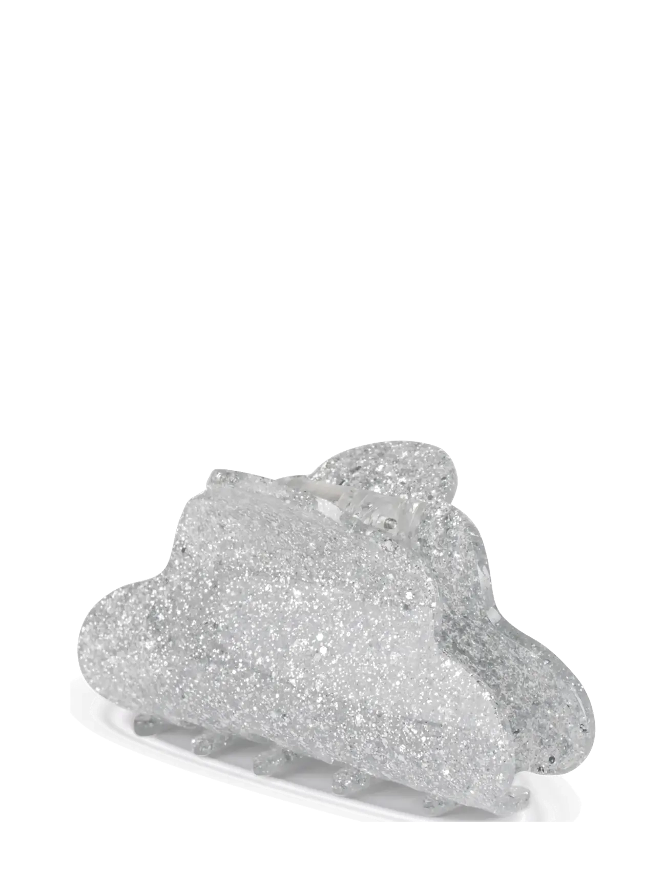 SUI AVA Lene Glitter Big - Hårklemmer - SILVER GLITTER / silver