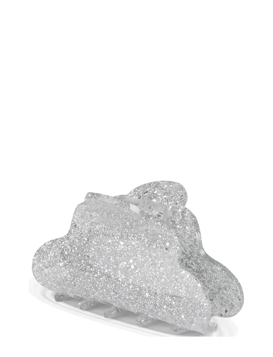 SUI AVA - Lene Glitter Big - juukselõksud - silver glitter - 1