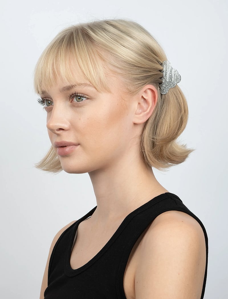 SUI AVA - Lene Glitter Mini - hårklemmer - silver glitter - 0