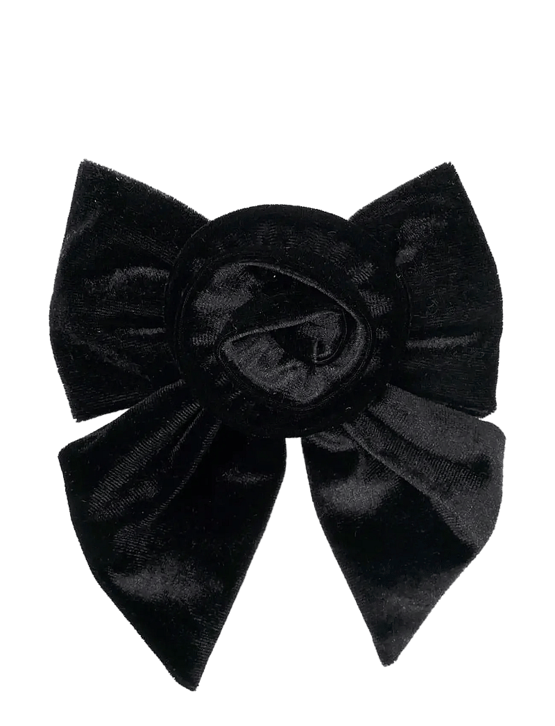 SUI AVA - Rosie Velvet Bow - hårspenne - black - 1