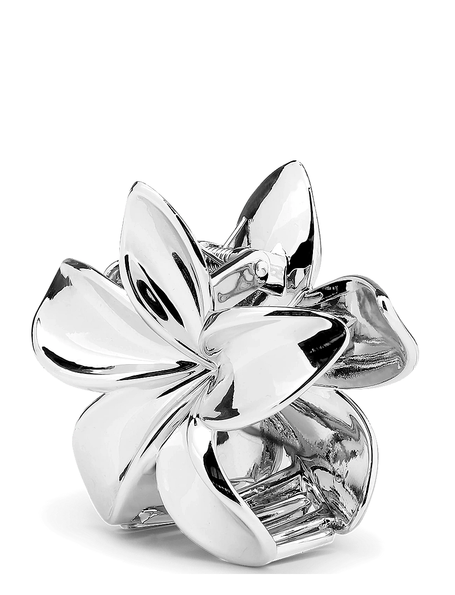 SUI AVA - Plumeria Metallic Big - hårklemmer - silver - 1