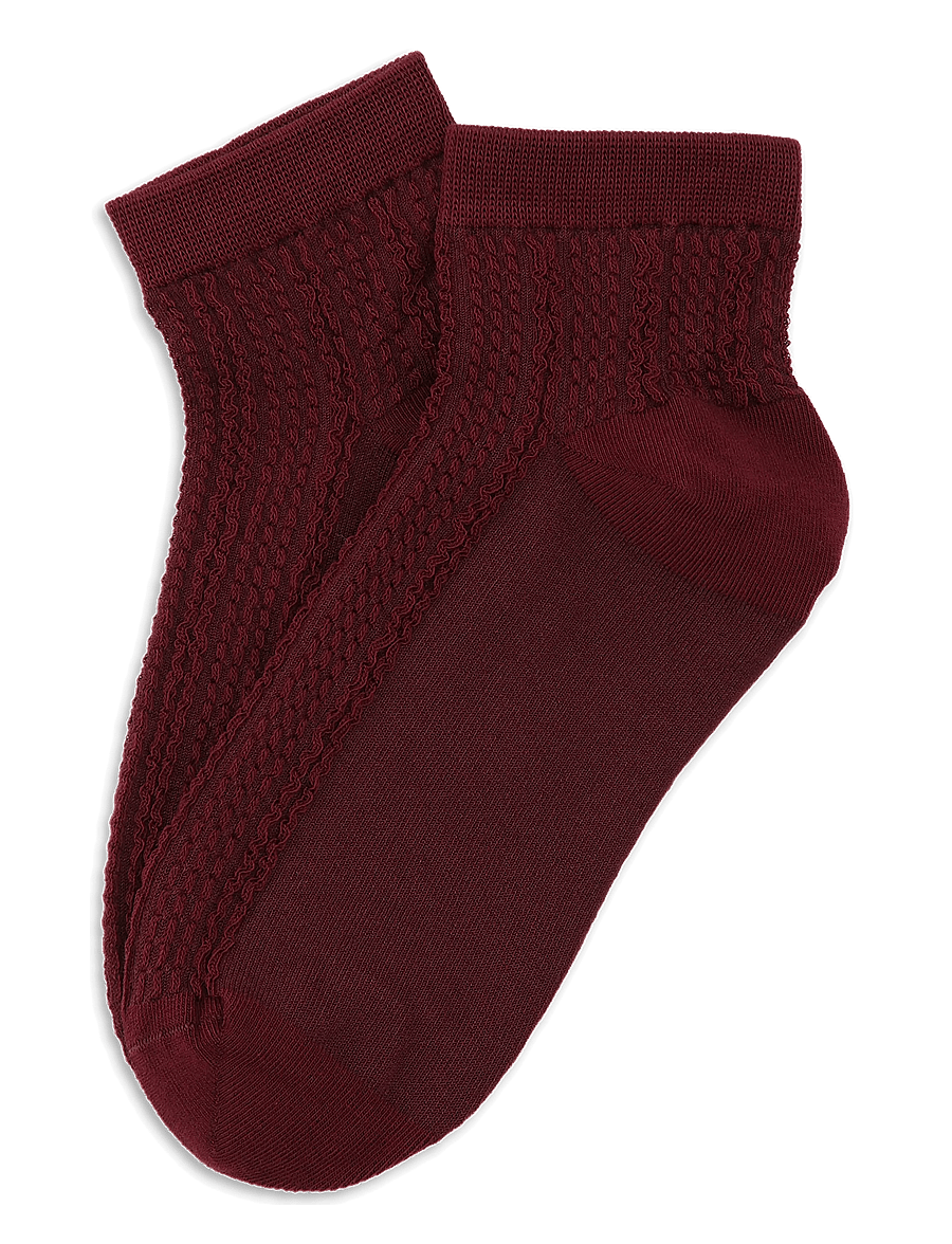 SUI AVA - Sofie Ankle Socks - sneackersocken - bordeaux - 0