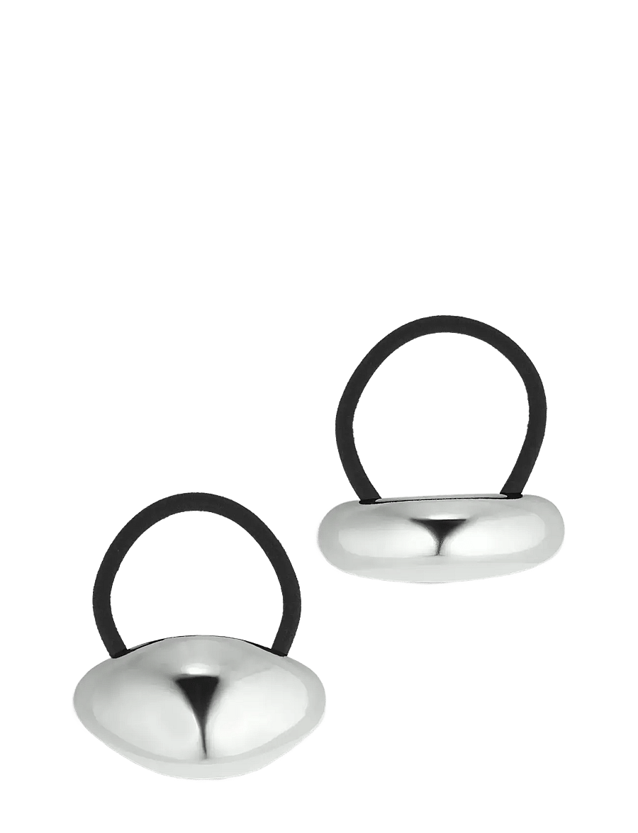SUI AVA - Hair Cuff Elastic // 2 pcs - haargummis & haarbänder - silver - 0