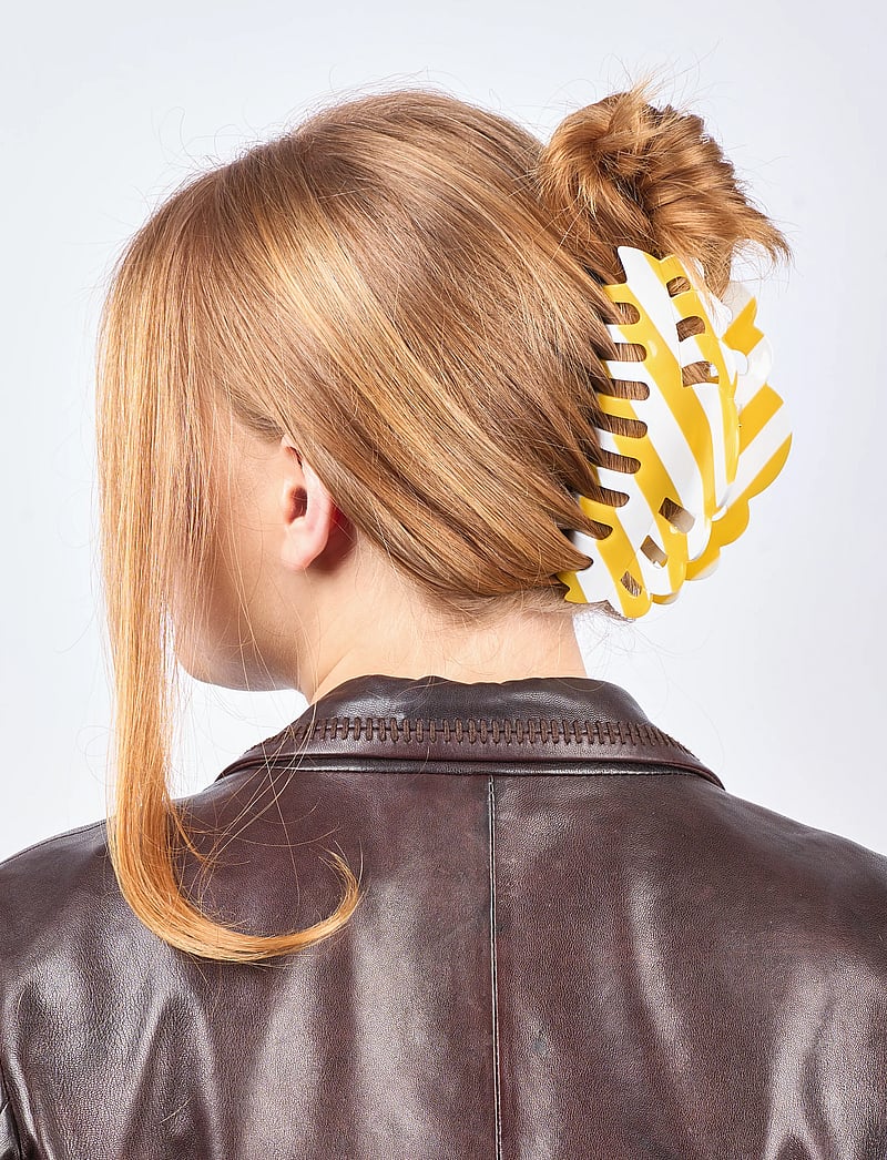 SUI AVA - Emma Striped Giga - hárklemmur - yellow - 0