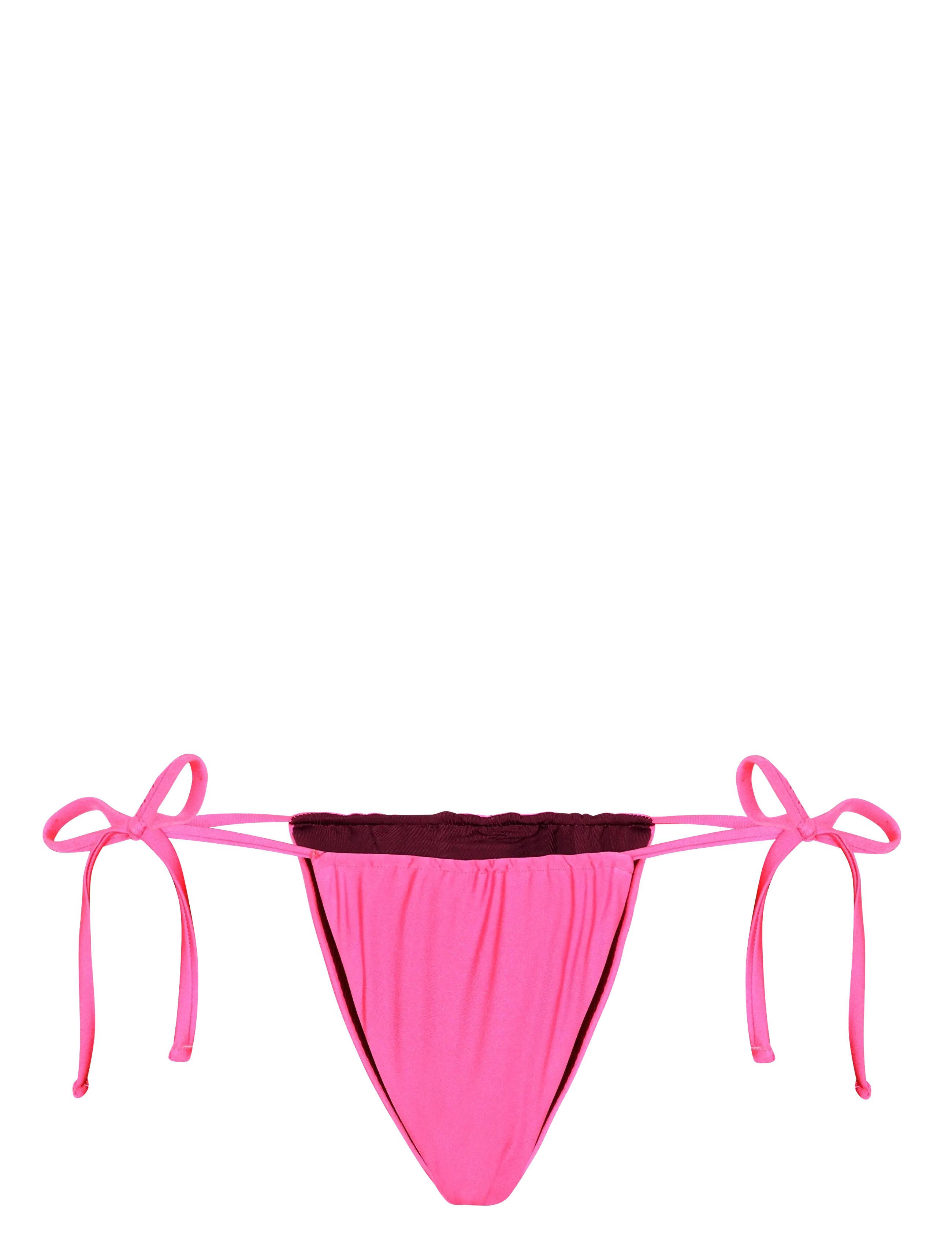 SUI AVA Waverly Bikini Tanga - Bikini bottoms - PINK/BORDEAUX / pink/rose