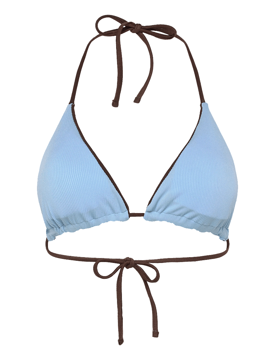 SUI AVA - Waverly Bikini Top - triangelformad bikinis - brown/blue - 2